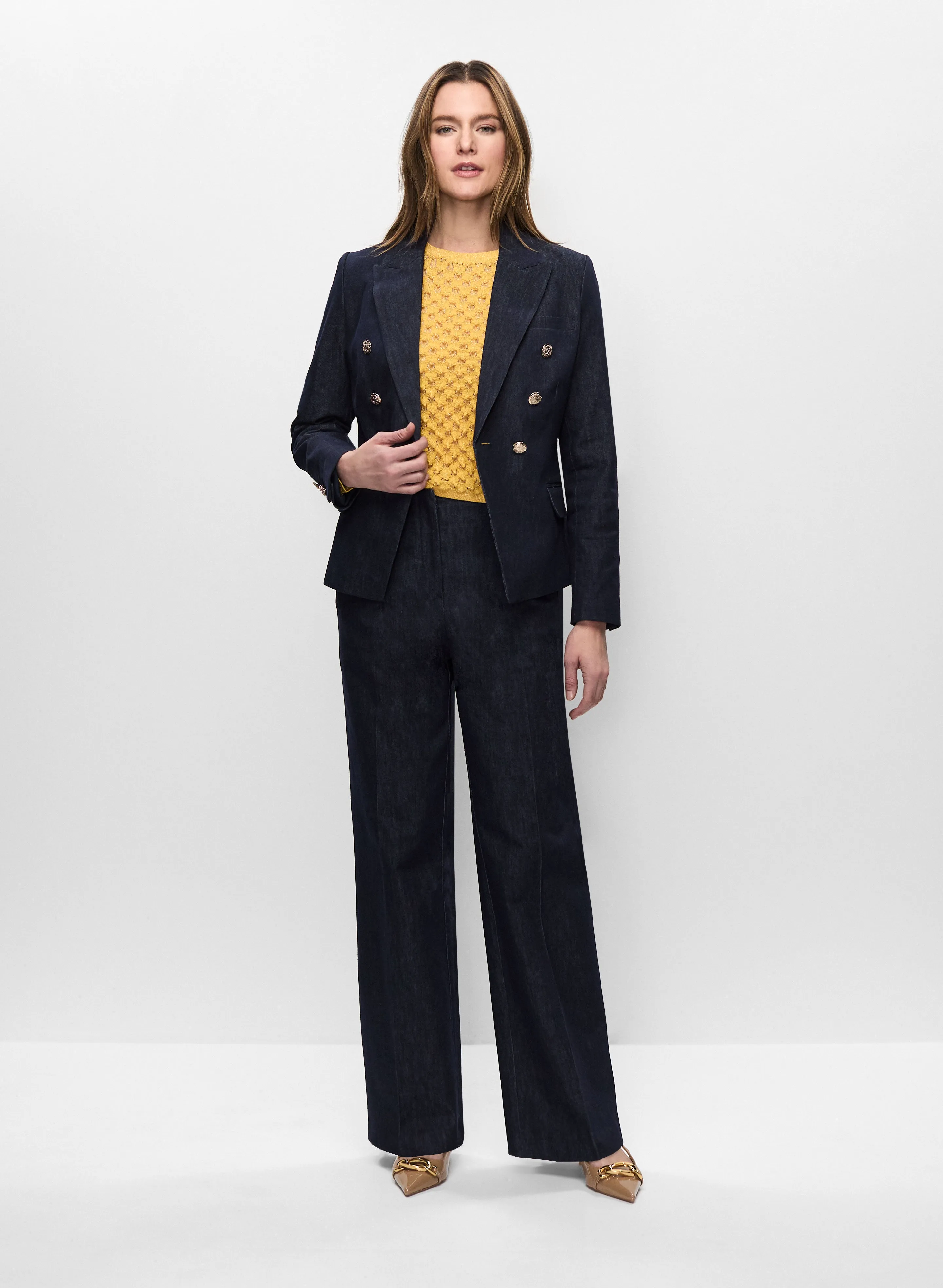 Cap Sleeve Top & Denim Pants sold by Melanie Lyne