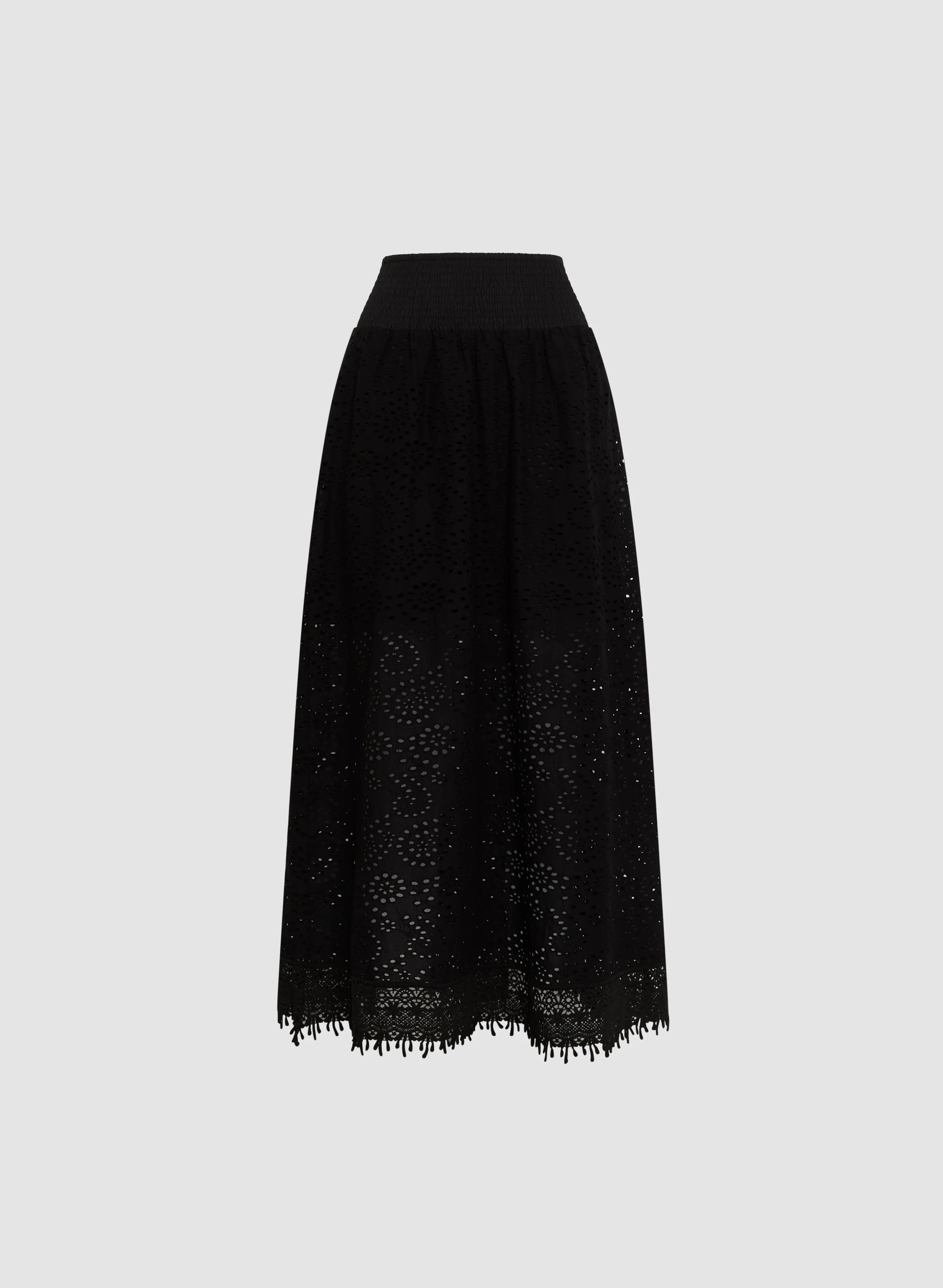Tiered Eyelet Maxi Skirt sold by Melanie Lyne product image thumbnail 5