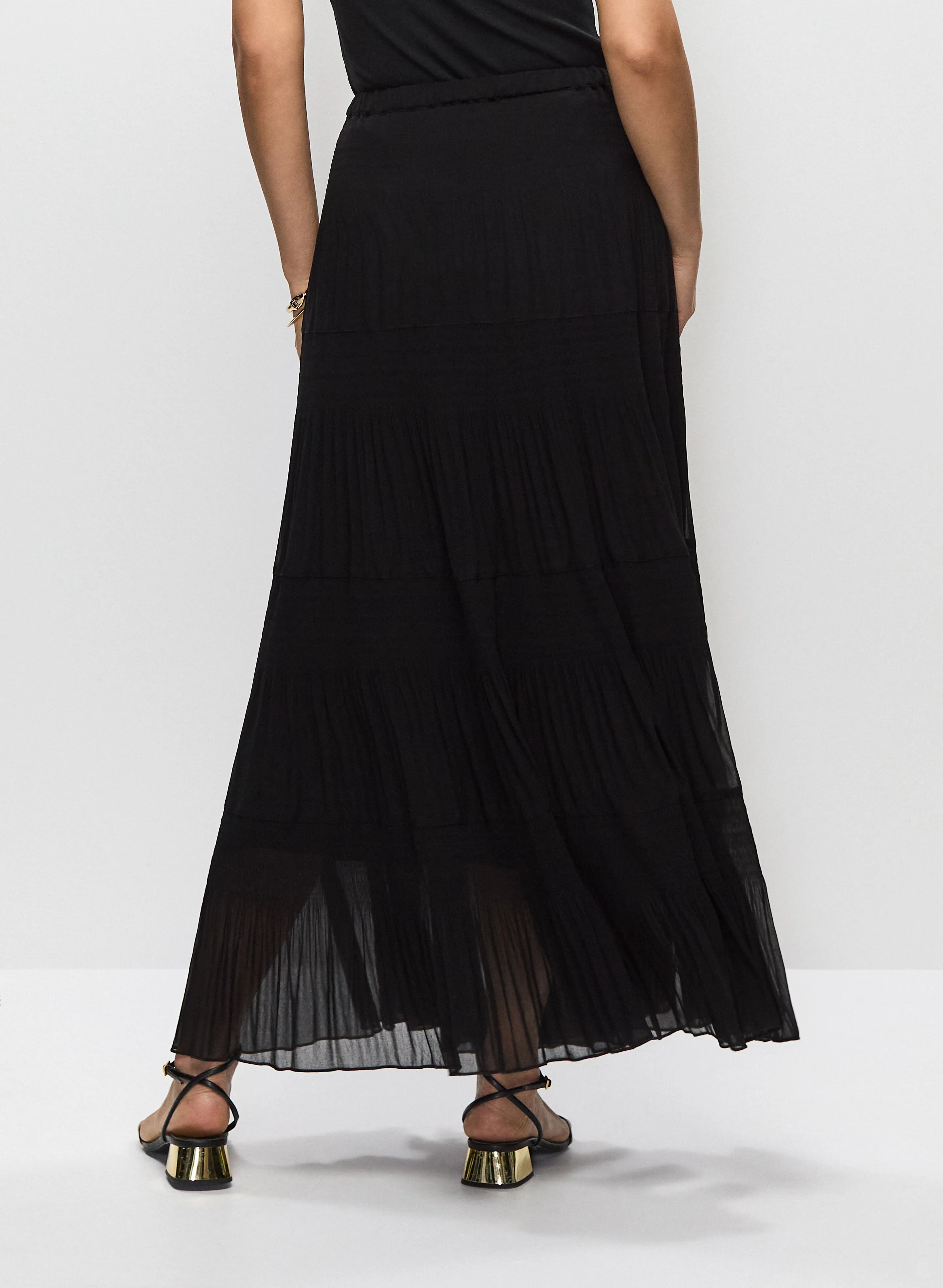 Pleated Chiffon Maxi Skirt sold by Melanie Lyne product image thumbnail 2