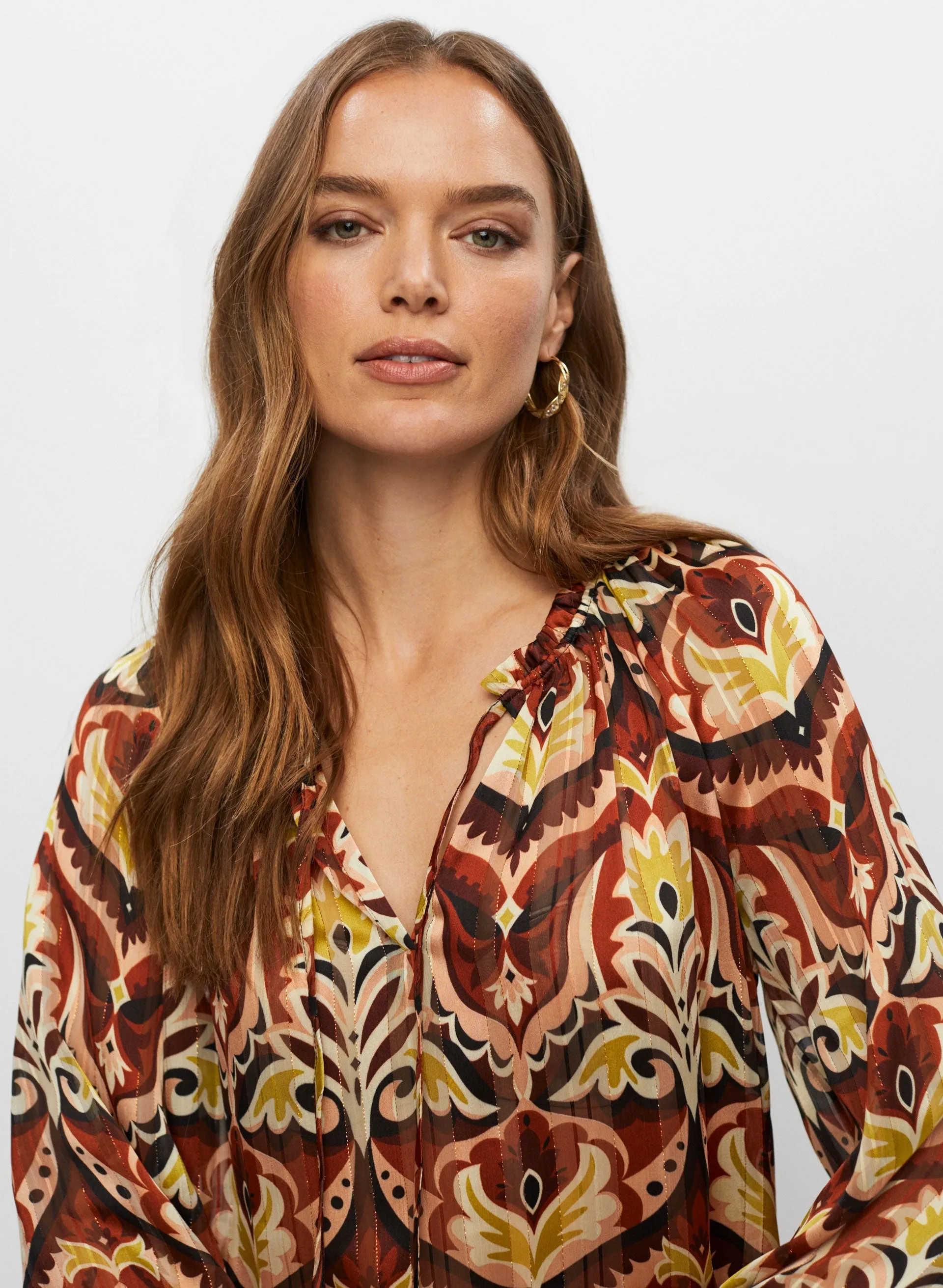Paisley Print Blouse sold by Melanie Lyne product image thumbnail 2