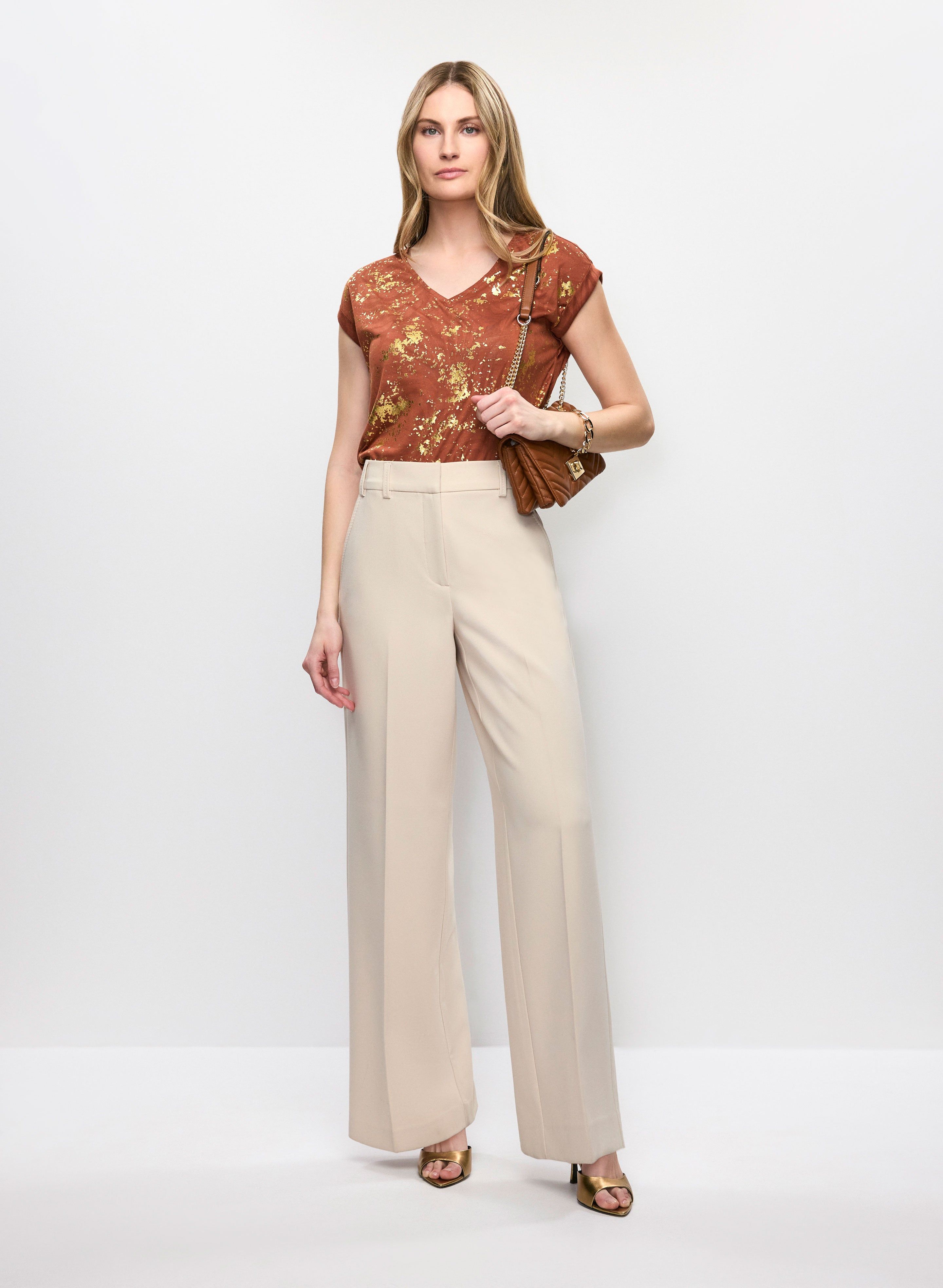 Foil Motif T-Shirt & Wide Leg Pants sold by Melanie Lyne