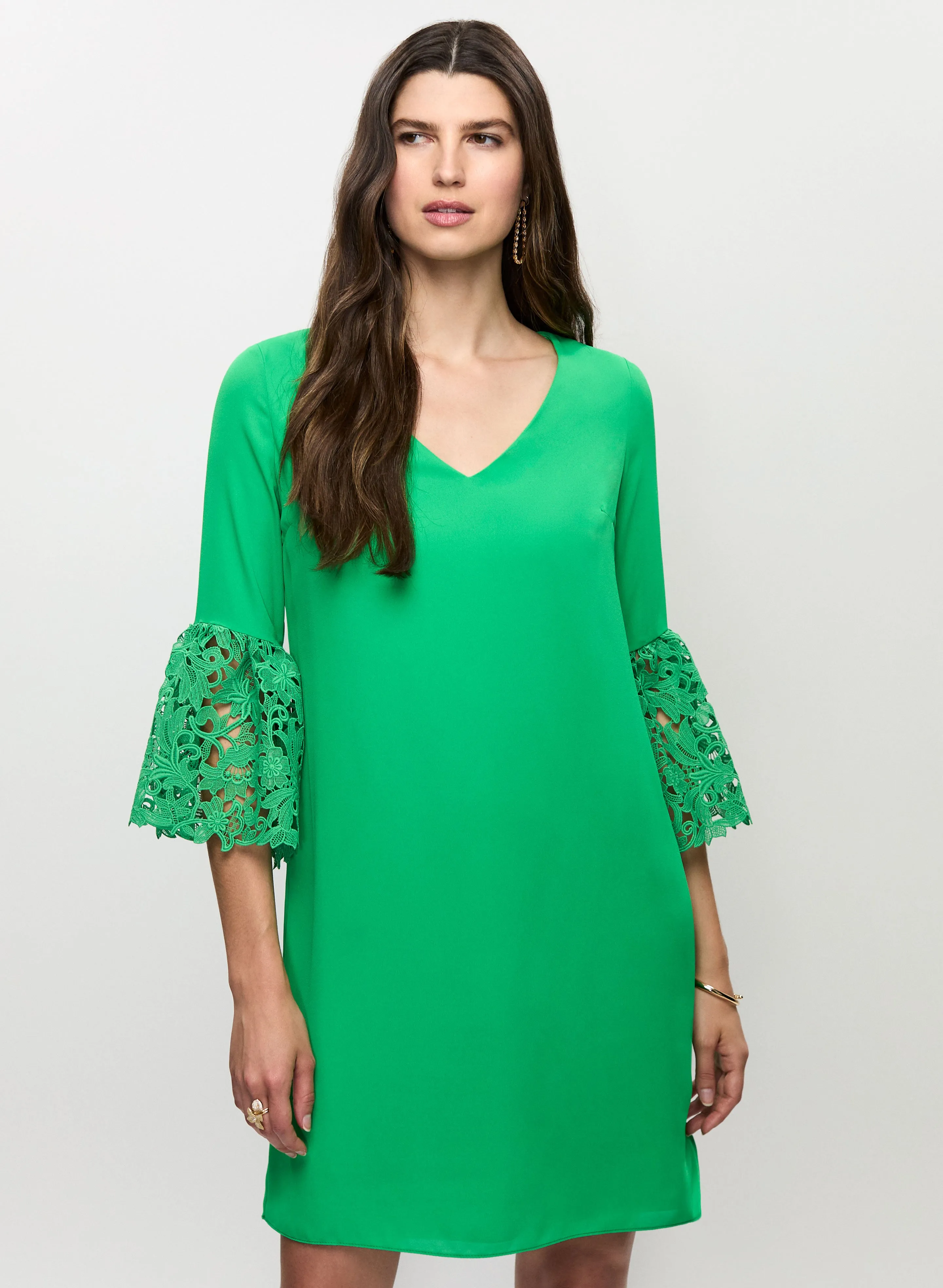 Joseph Ribkoff - Lace Bell Sleeve Dress sold by Melanie Lyne product image thumbnail 2