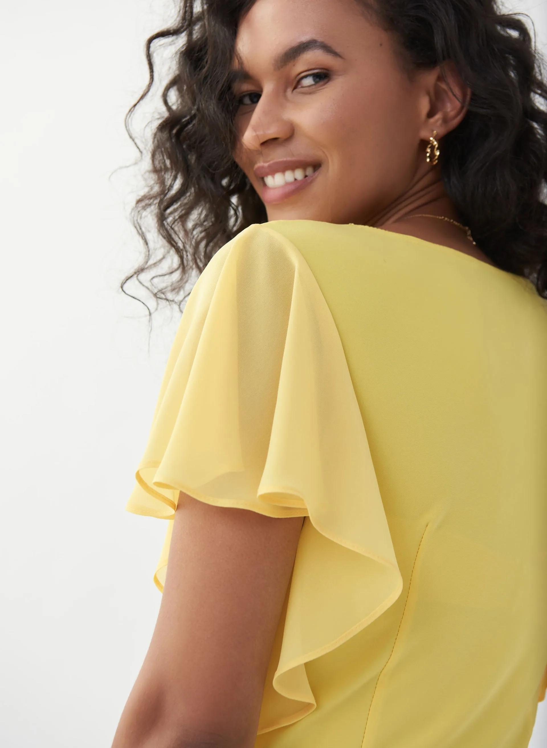 Joseph Ribkoff - Short Sleeve Ruched Top sold by Melanie Lyne product image thumbnail 2