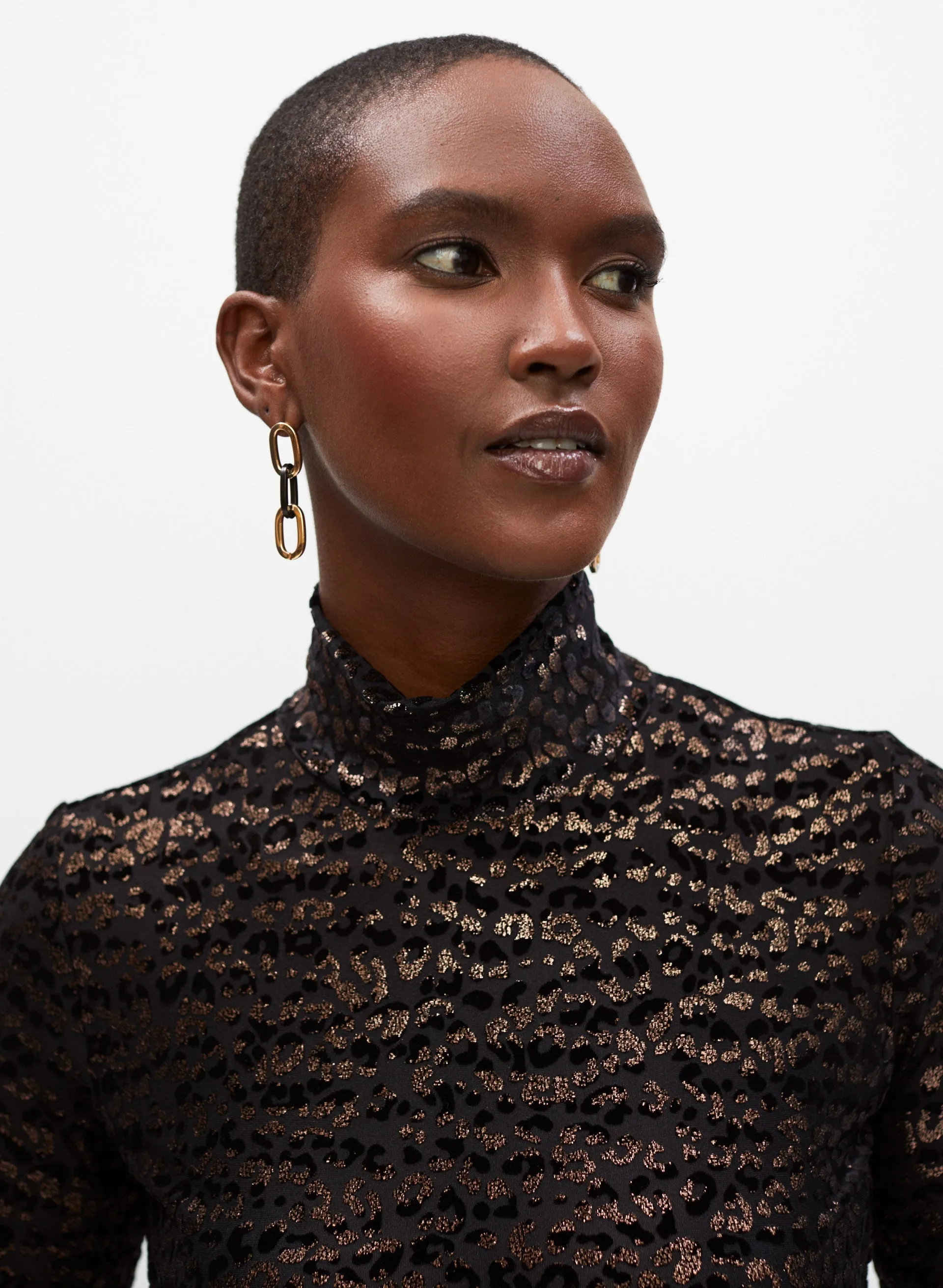 Shimmer Turtleneck Top sold by Melanie Lyne product image thumbnail 2