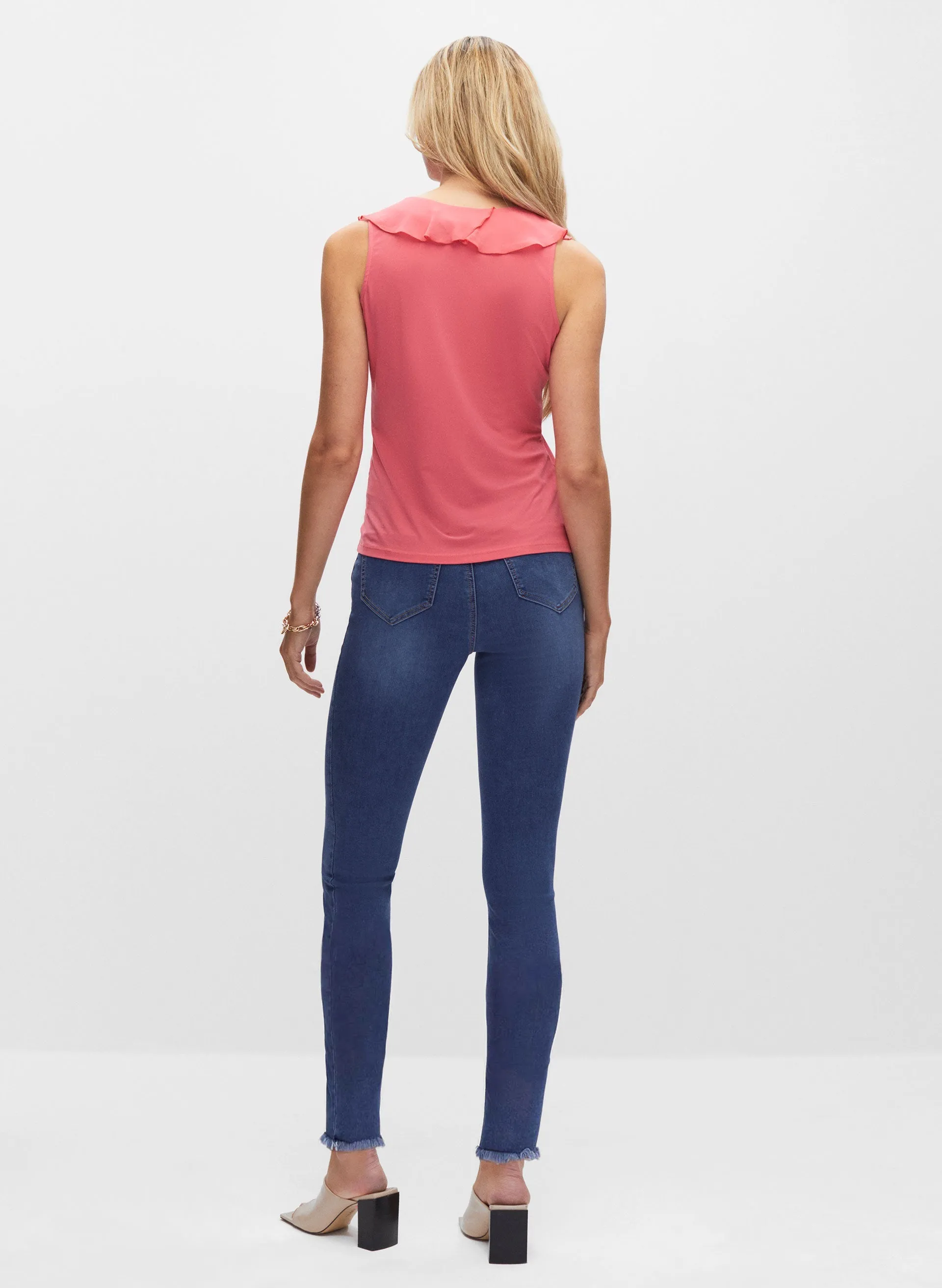 Ruffle Front Sleeveless Top sold by Melanie Lyne product image thumbnail 4