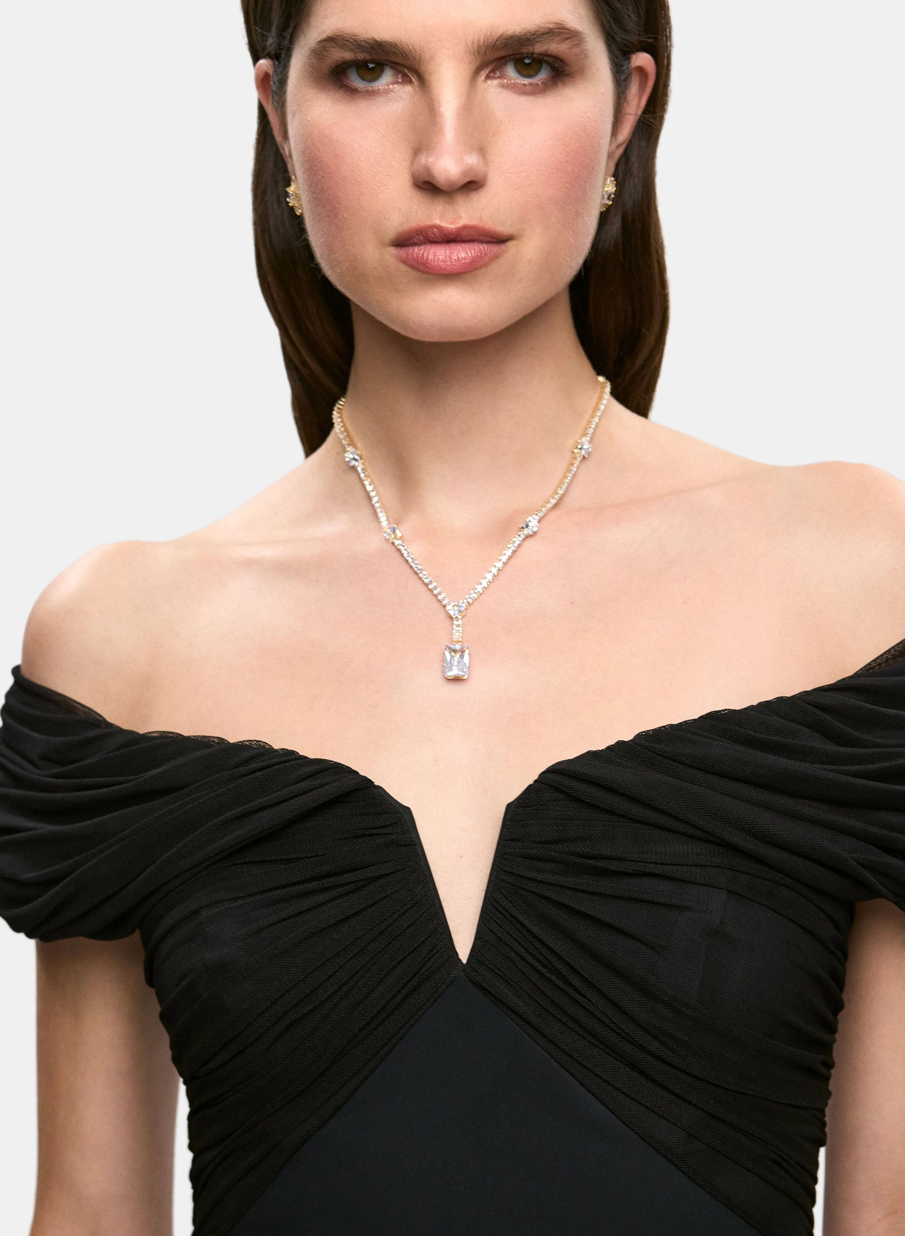 Stone Insert Pendant Necklace sold by Melanie Lyne product image thumbnail 3