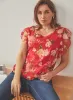 Vince Camuto - Floral Print Flutter Sleeve Blouse sold by Melanie Lyne
