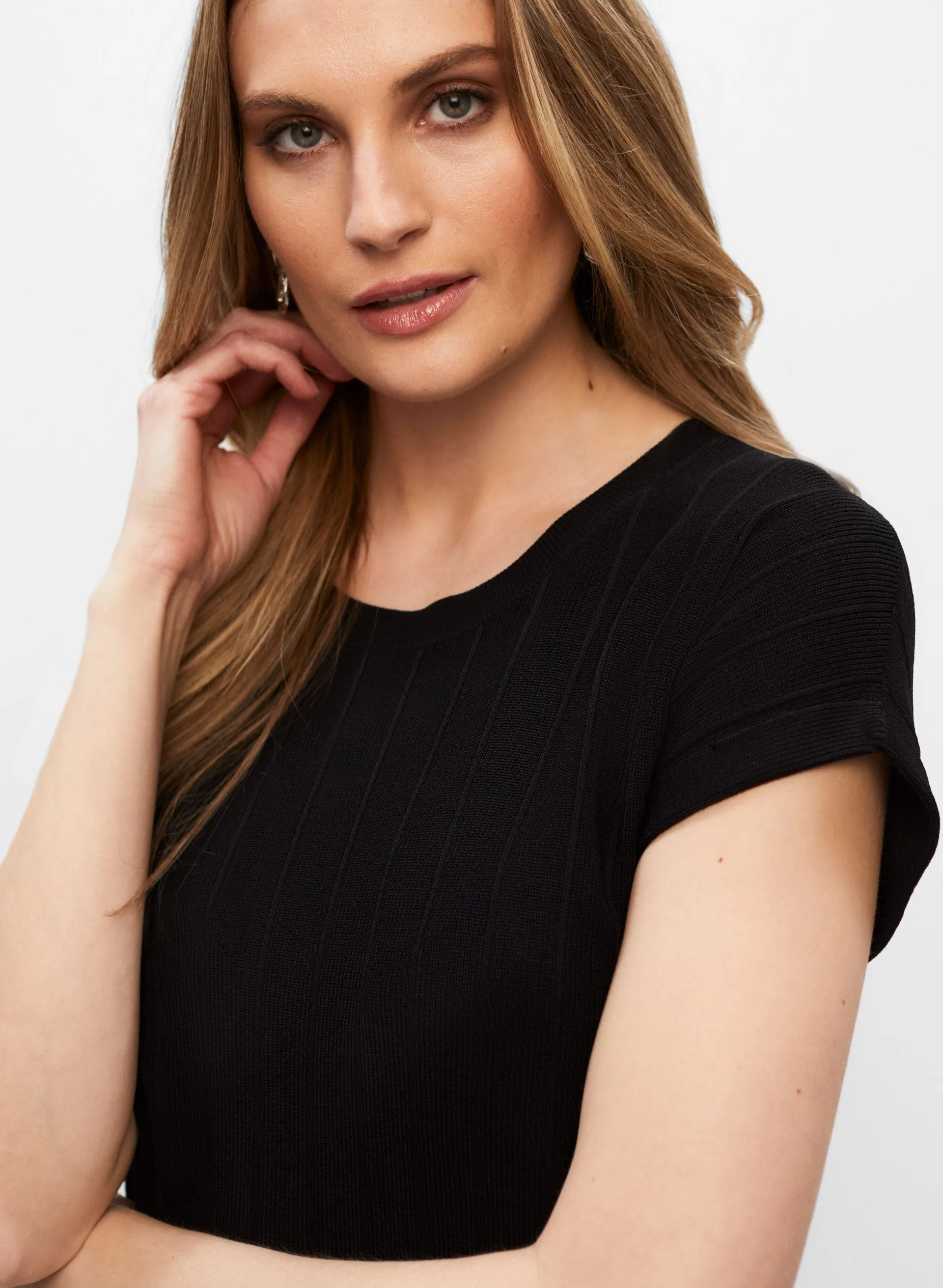 Joseph Ribkoff - Short Sleeve Sweater sold by Melanie Lyne product image thumbnail 2