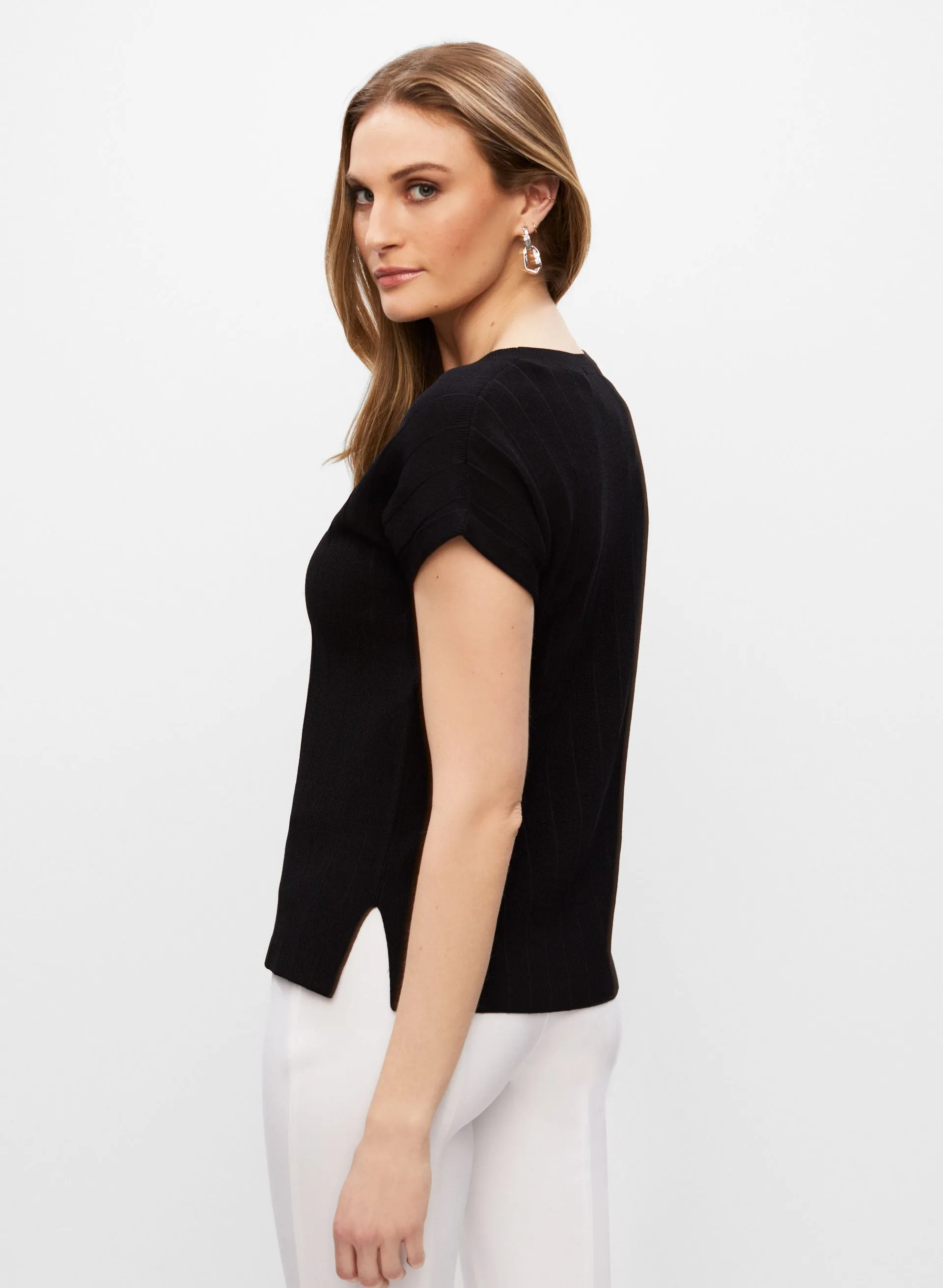 Joseph Ribkoff - Short Sleeve Sweater sold by Melanie Lyne product image thumbnail 4