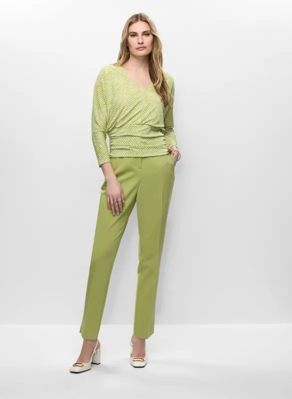 Banded Hem Top & Juliette Fit Slim Leg Pants sold by Melanie Lyne