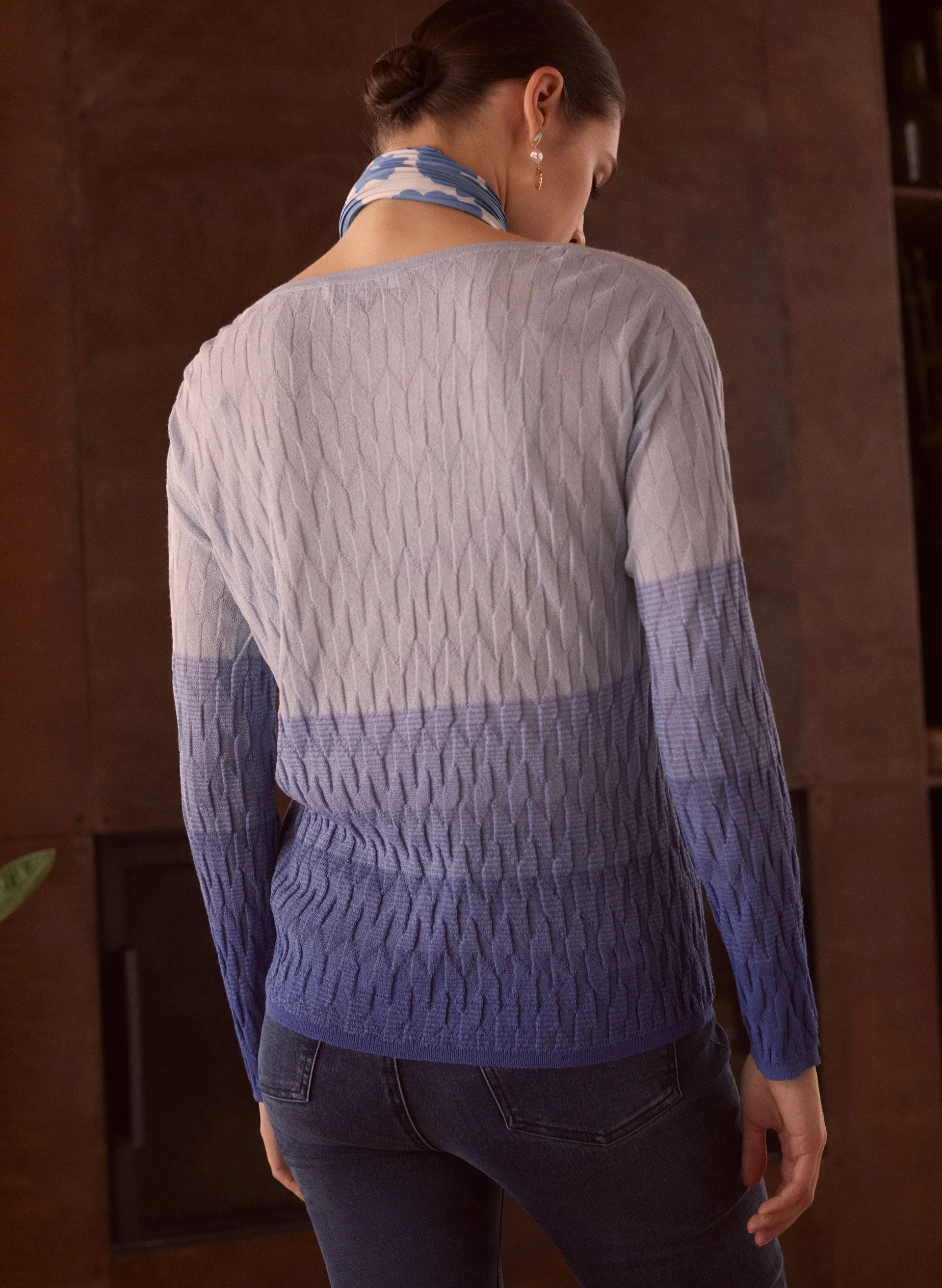 Long Sleeve Gradient Sweater sold by Melanie Lyne product image thumbnail 2