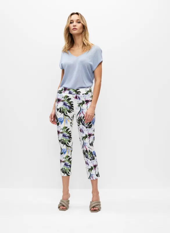 Leaf Print Bengaline Pants sold by Melanie Lyne