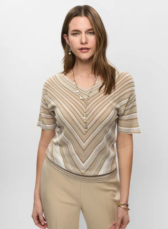 Striped Short Sleeve Sweater sold by Melanie Lyne