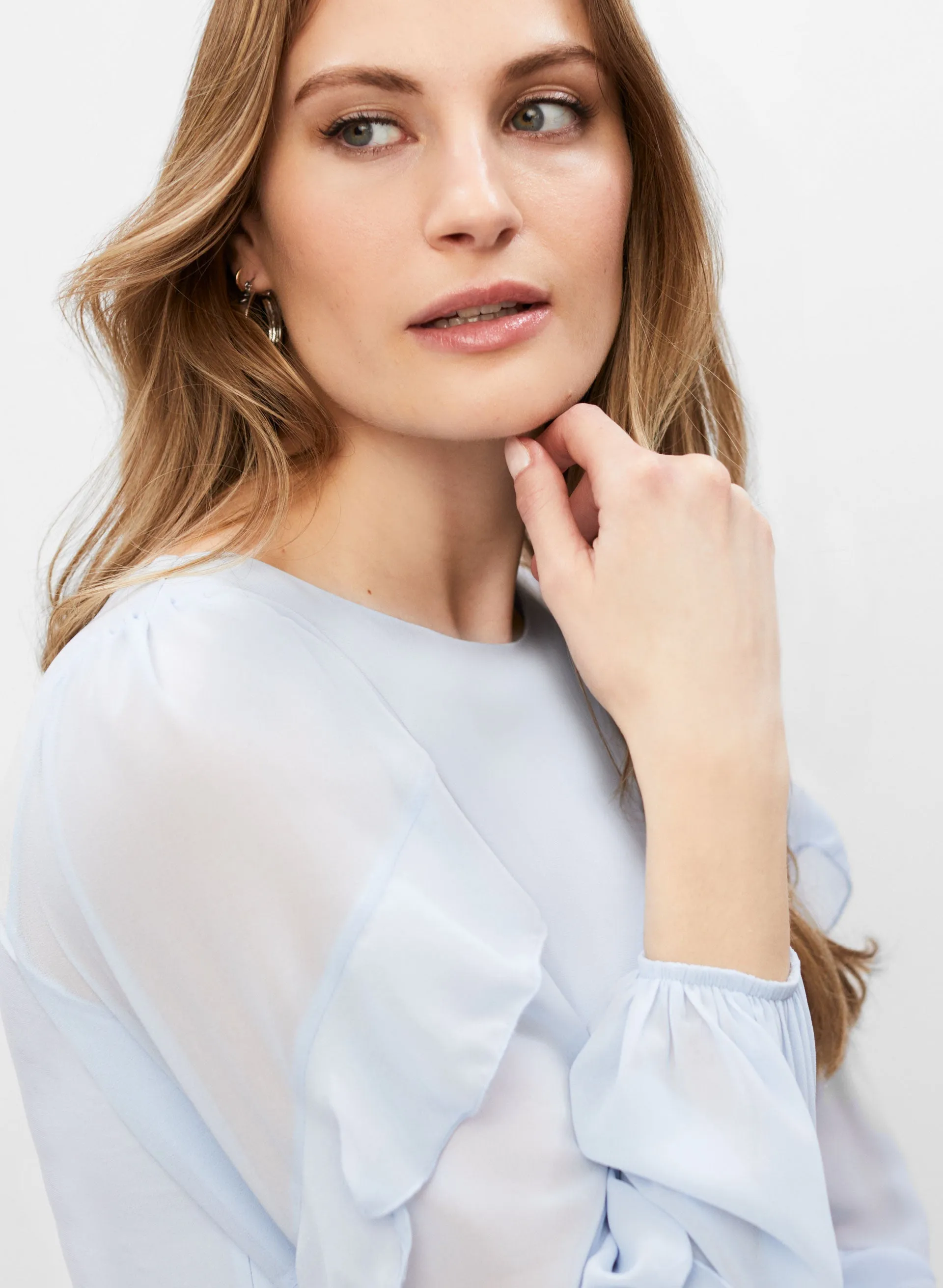 Ruffle Puff Sleeve Top sold by Melanie Lyne product image thumbnail 3