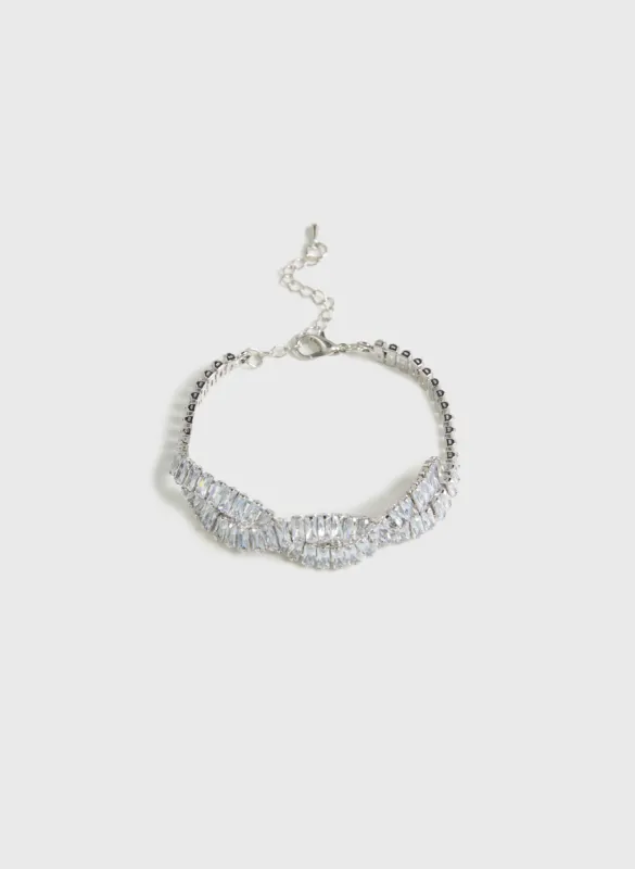 Cross-Over Cubic Zirconia Bracelet sold by Melanie Lyne