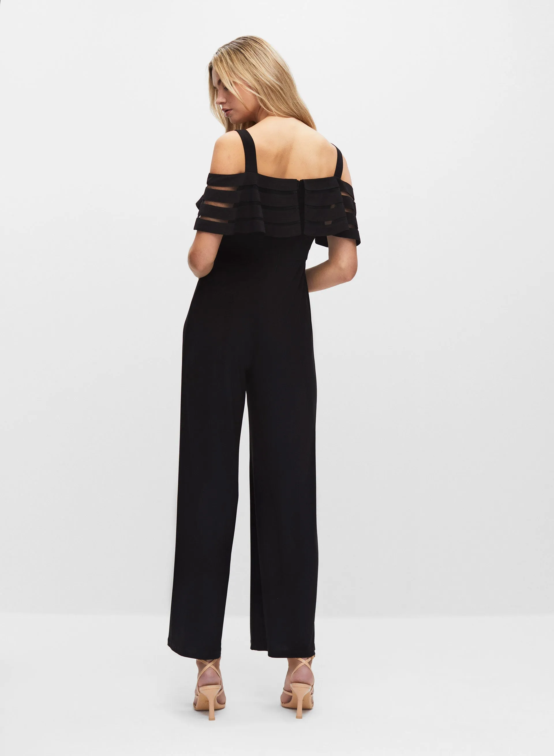 Adrianna Papell - Mesh Illusion Jumpsuit sold by Melanie Lyne product image thumbnail 3