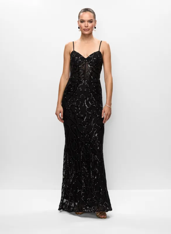 Sequin Motif Gown sold by Melanie Lyne