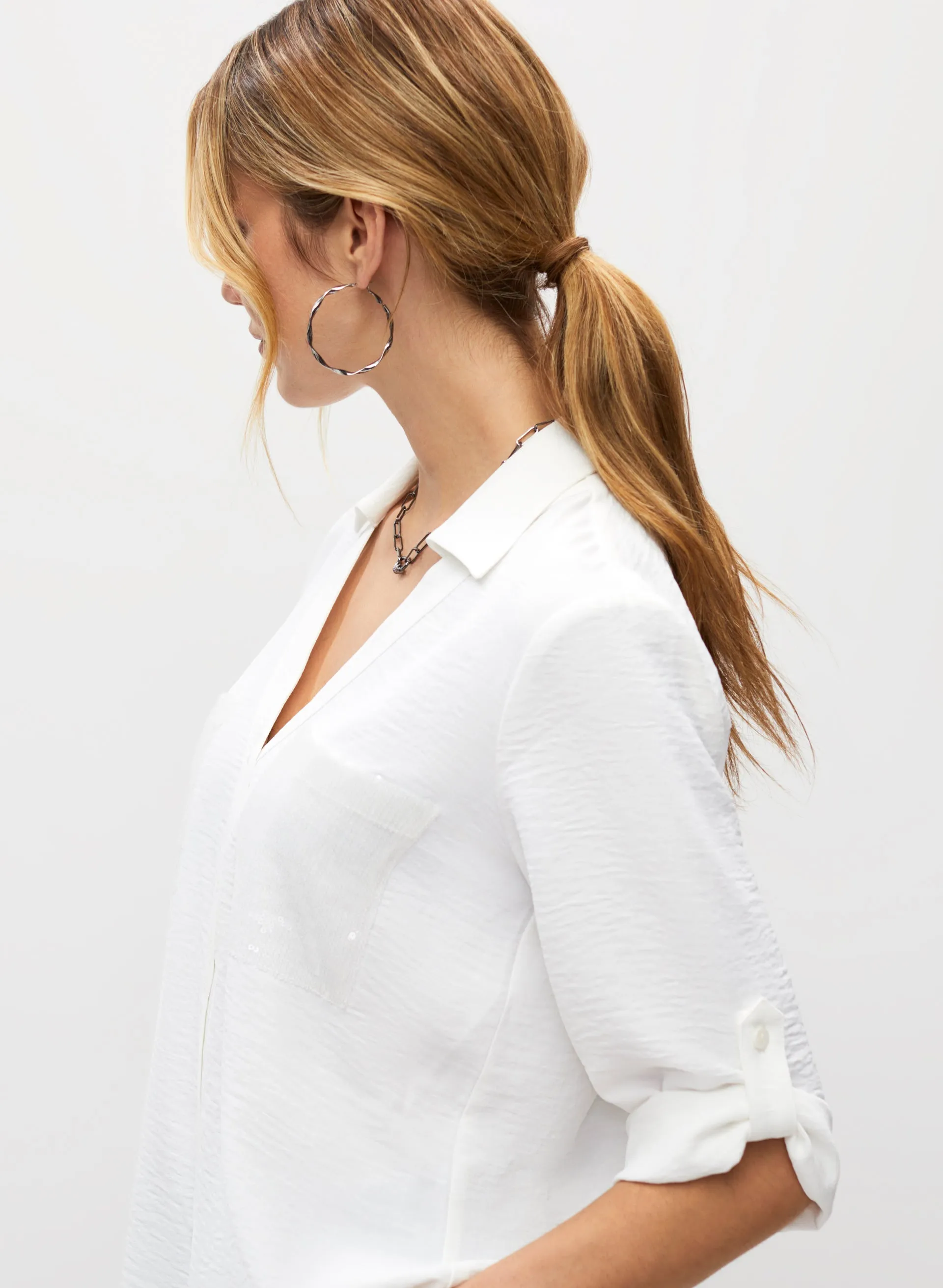 Sequin Pocket Shirt sold by Melanie Lyne product image thumbnail 2