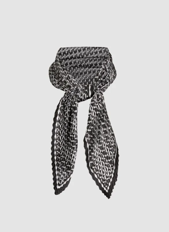 Chain Link Motif Square Scarf sold by Melanie Lyne