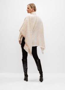 Herringbone Motif Fringed Shawl sold by Melanie Lyne