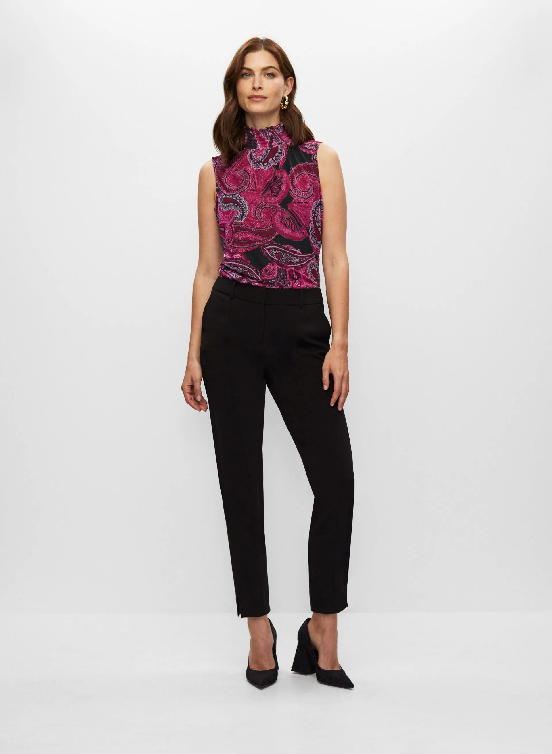 Smocked Neck Sleeveless Top sold by Melanie Lyne product image thumbnail 4