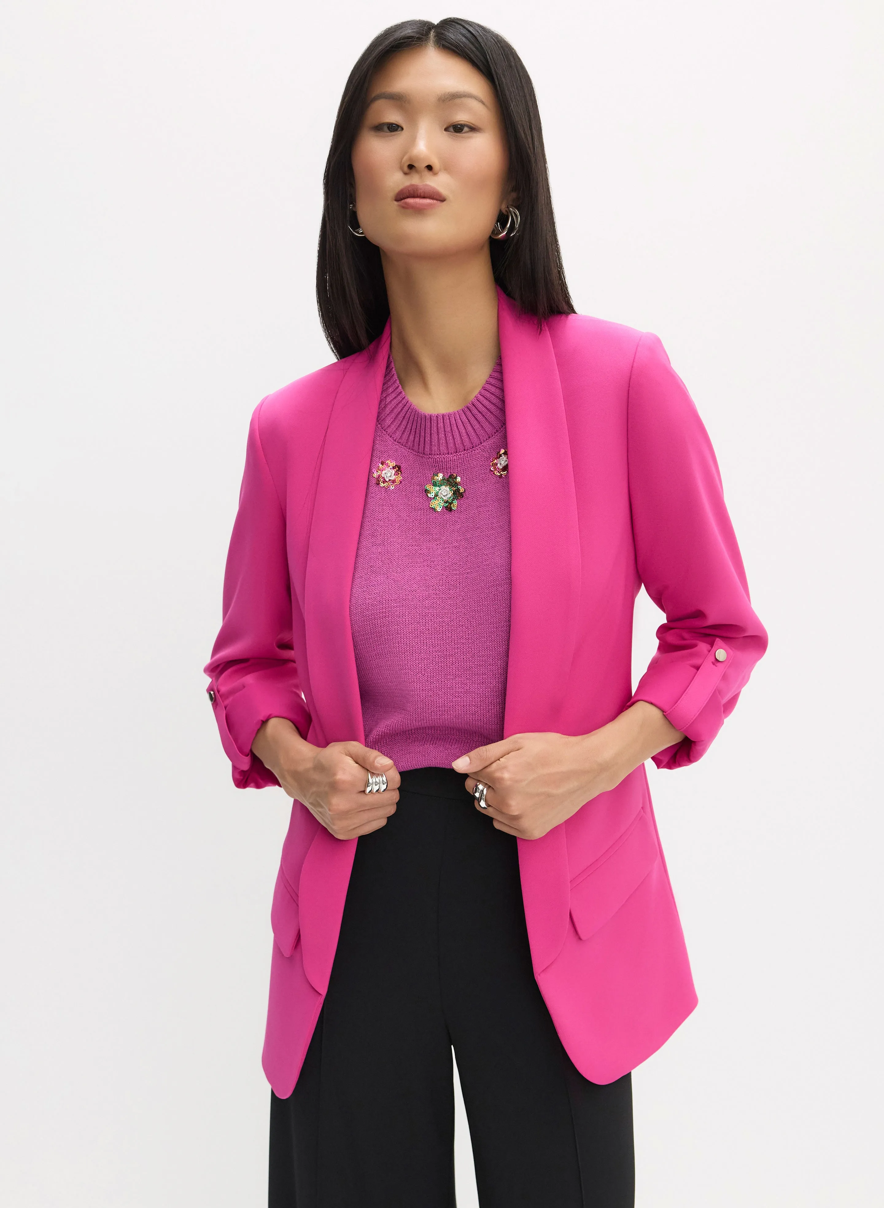 Shawl Collar Open Jacket sold by Melanie Lyne