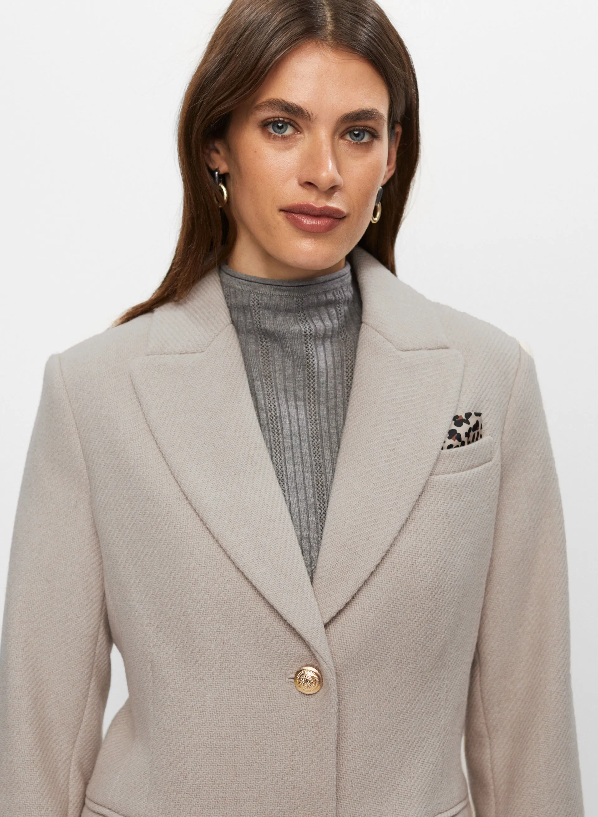 Wool Blend Lapel Coat sold by Melanie Lyne product image thumbnail 5