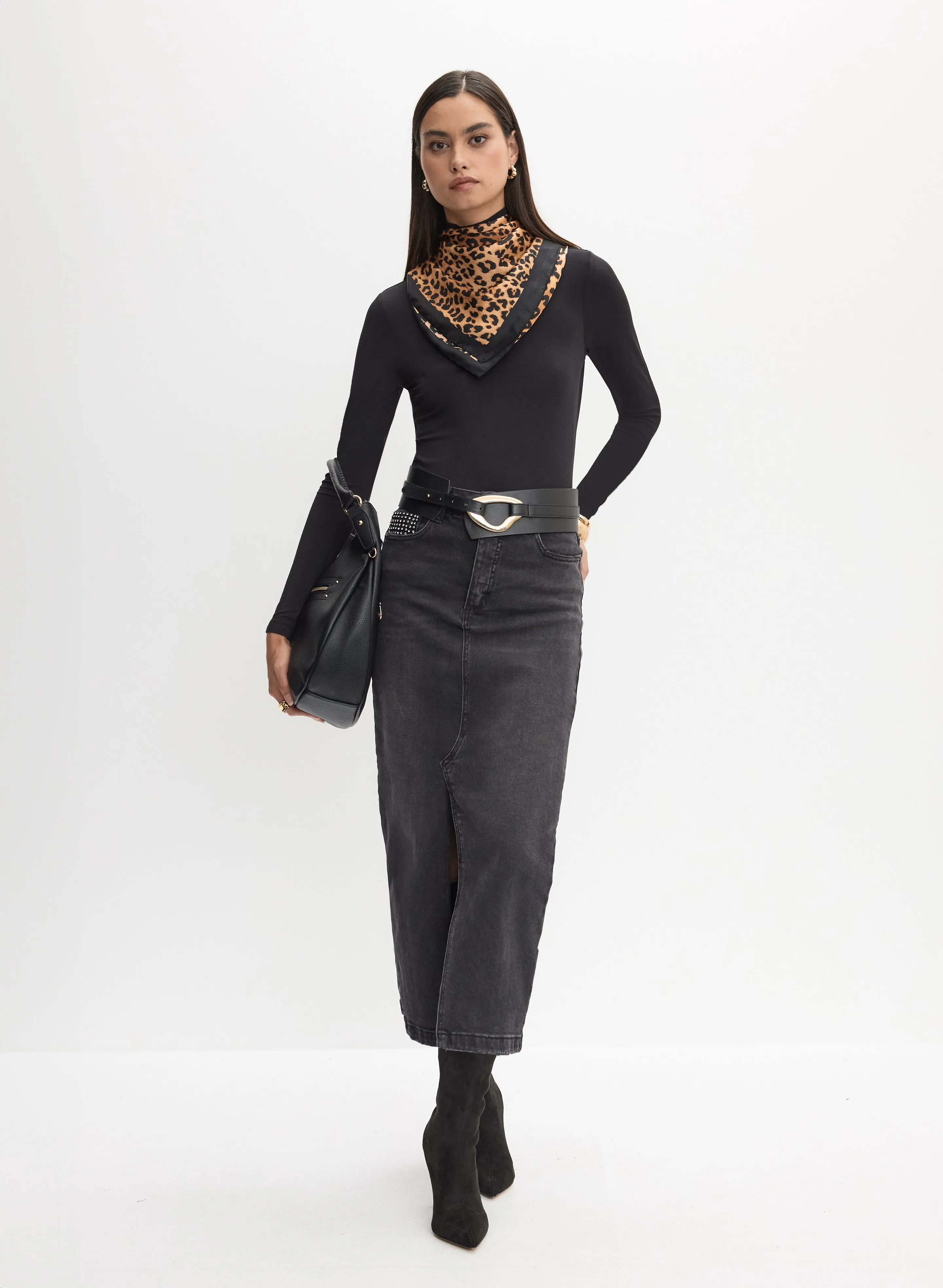 Turtleneck Long Sleeve Top & Maxi Skirt sold by Melanie Lyne