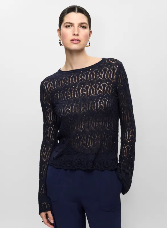 Lightweight Open-Knit Sweater sold by Melanie Lyne