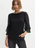 Chiffon Ruffle Sleeve Top sold by Melanie Lyne