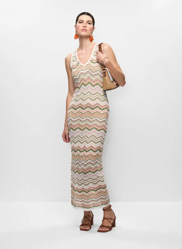 Zigzag Knit Maxi Dress sold by Melanie Lyne