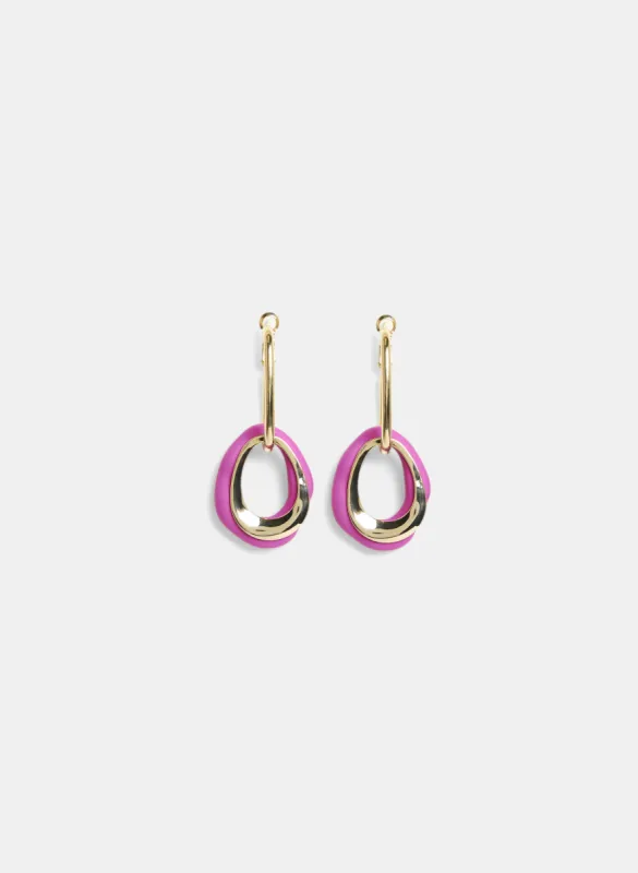 Two-Tier Oval Hoop Earrings sold by Melanie Lyne