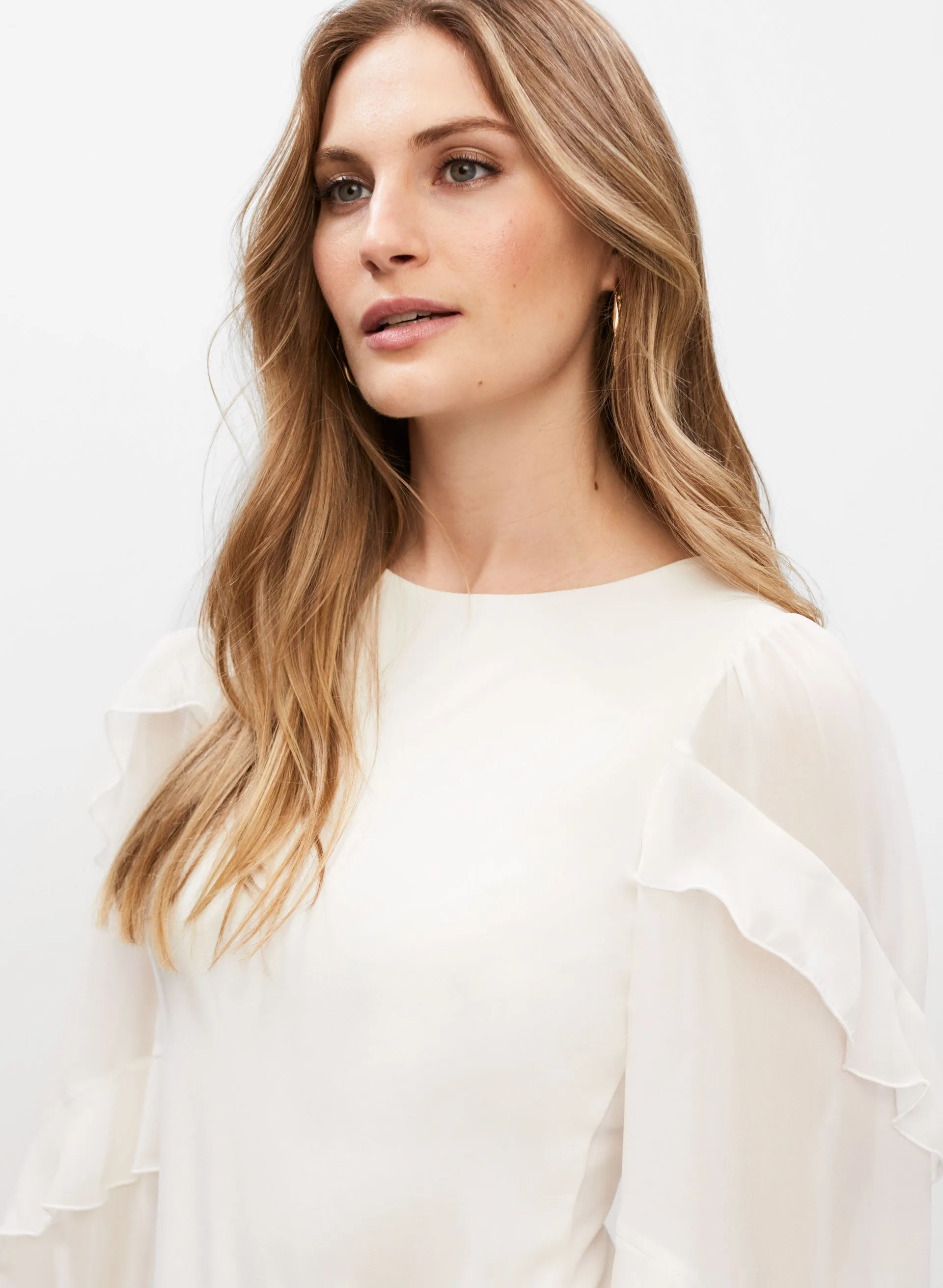 Ruffle Puff Sleeve Top sold by Melanie Lyne product image thumbnail 3