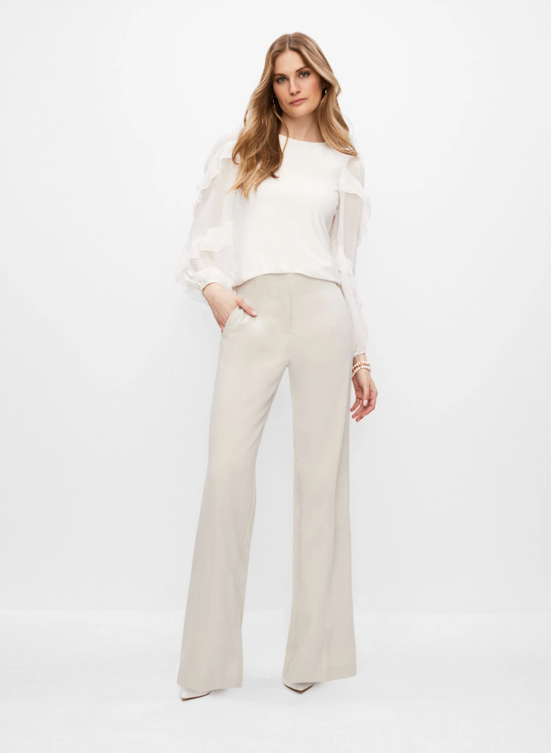 Ruffle Puff Sleeve Top sold by Melanie Lyne product image thumbnail 4