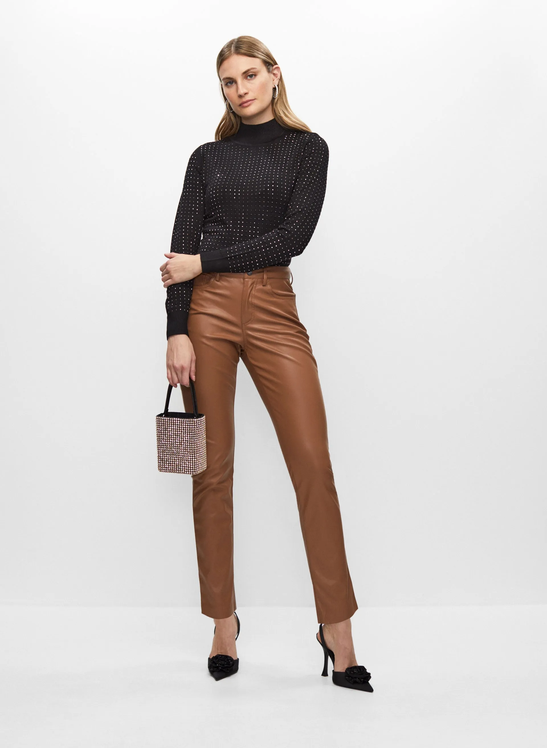 Joseph Ribkoff - Mock Neck Embellished Sweater sold by Melanie Lyne product image thumbnail 3