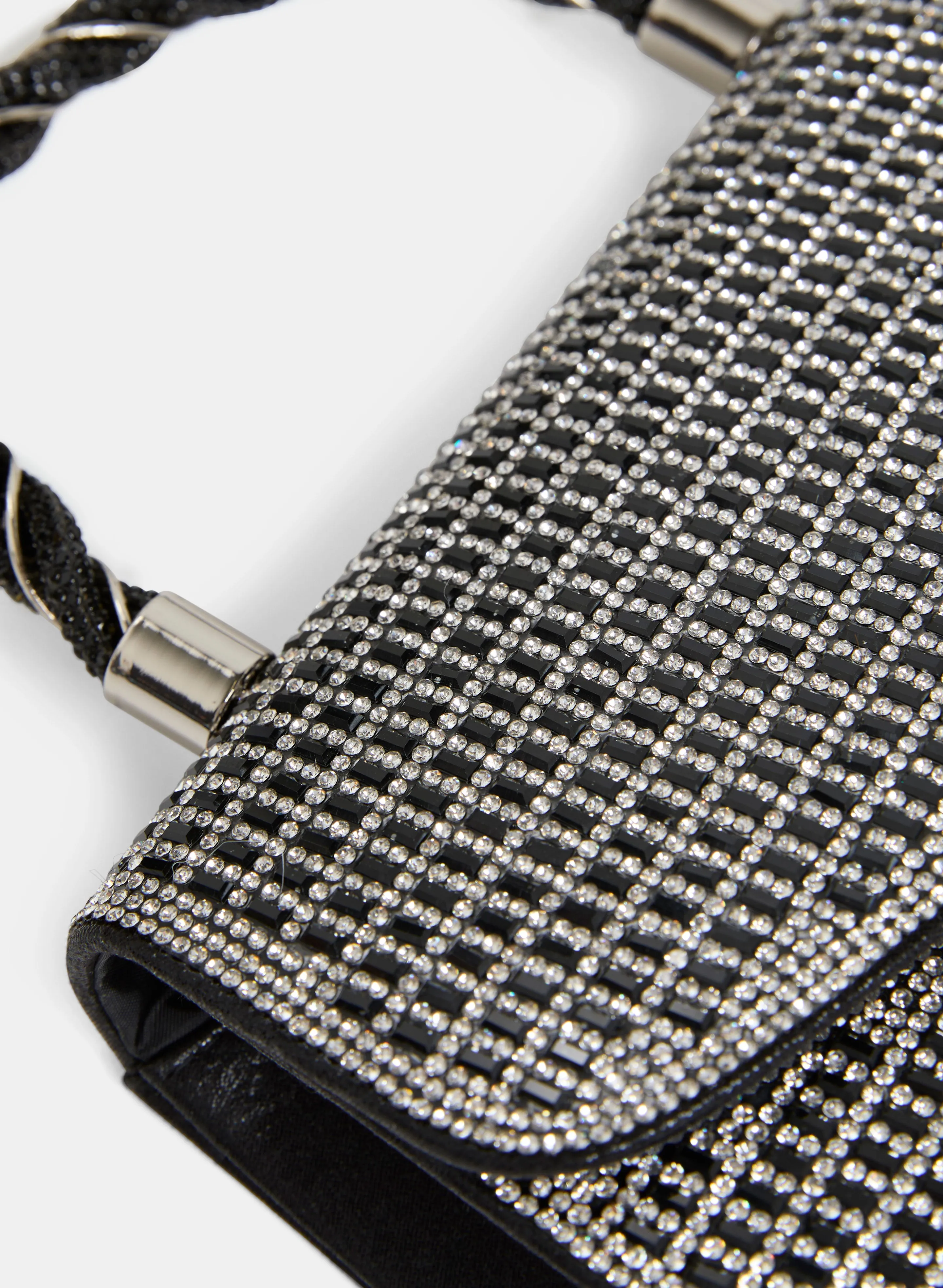 Braided Handle Crystal Clutch sold by Melanie Lyne product image thumbnail 2
