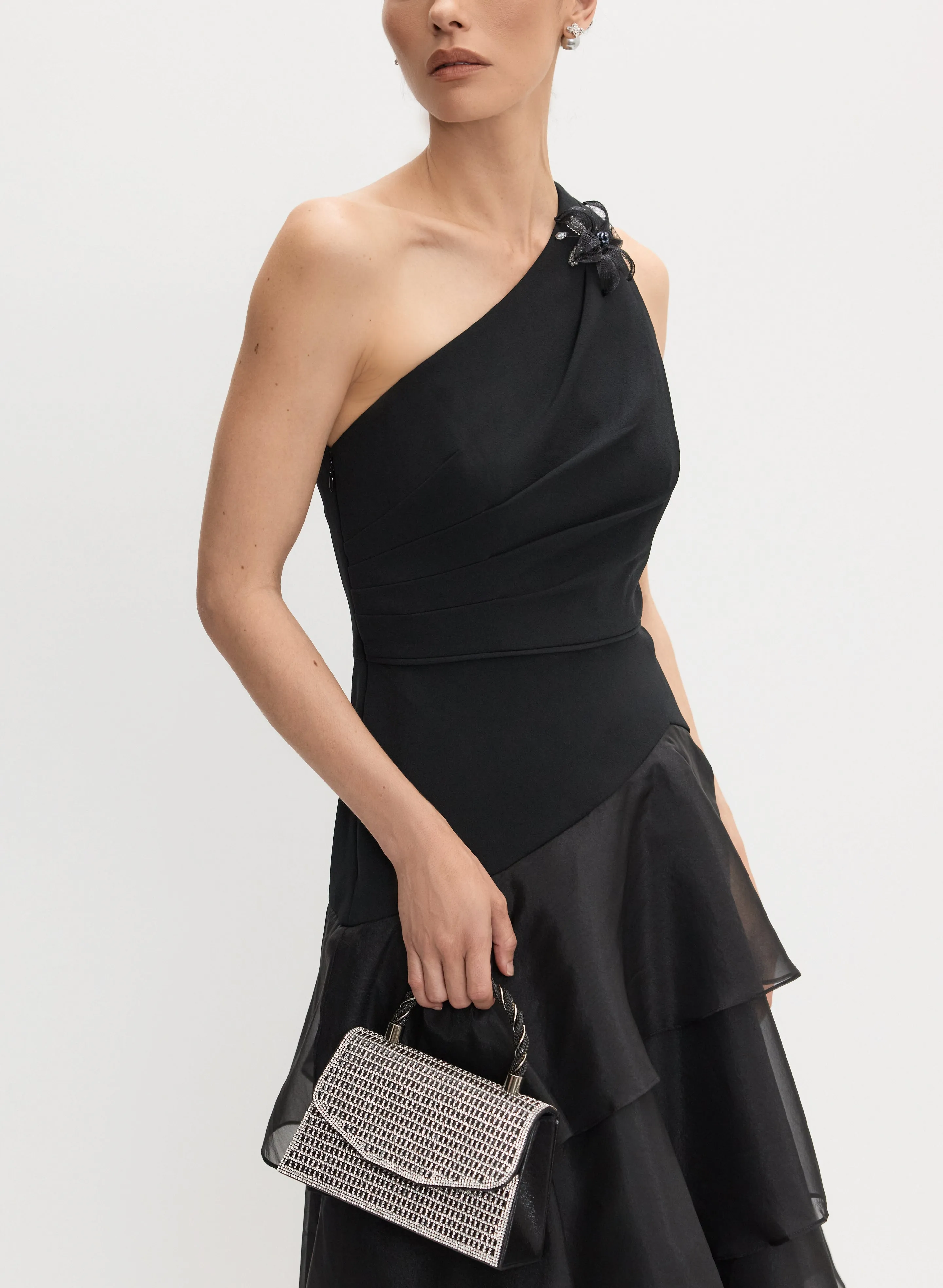 Braided Handle Crystal Clutch sold by Melanie Lyne product image thumbnail 4