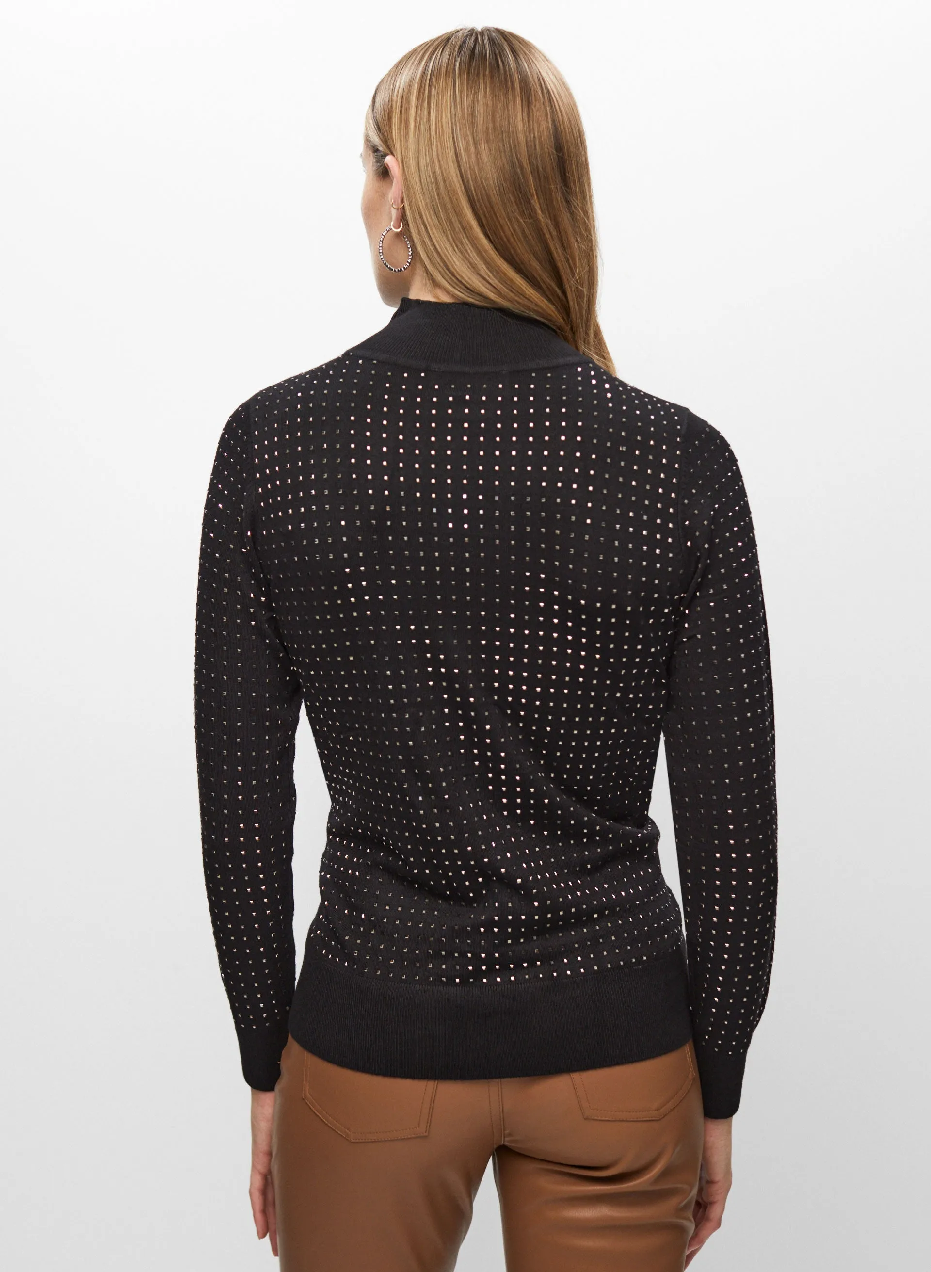 Joseph Ribkoff - Mock Neck Embellished Sweater sold by Melanie Lyne product image thumbnail 4