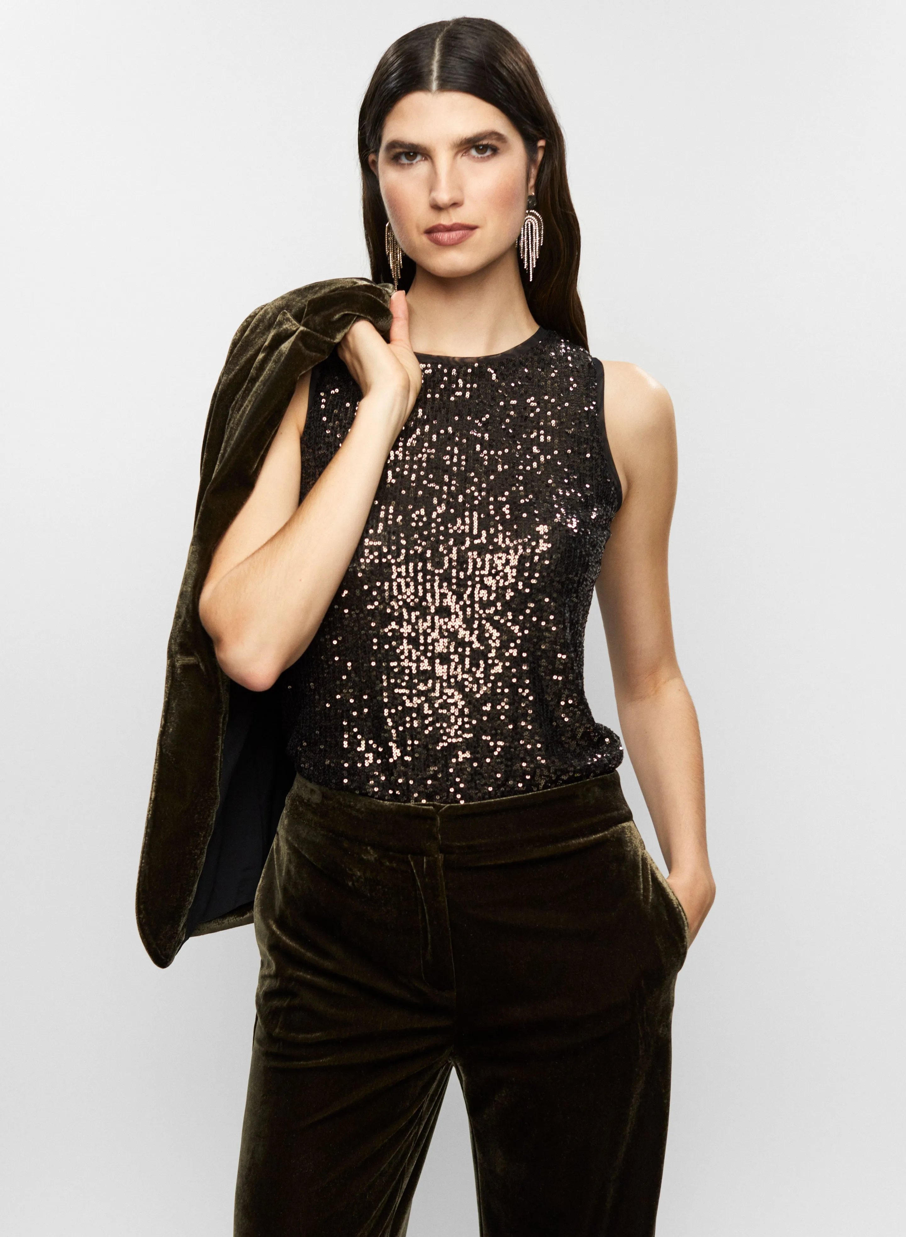 Sleeveless Sequin Top sold by Melanie Lyne