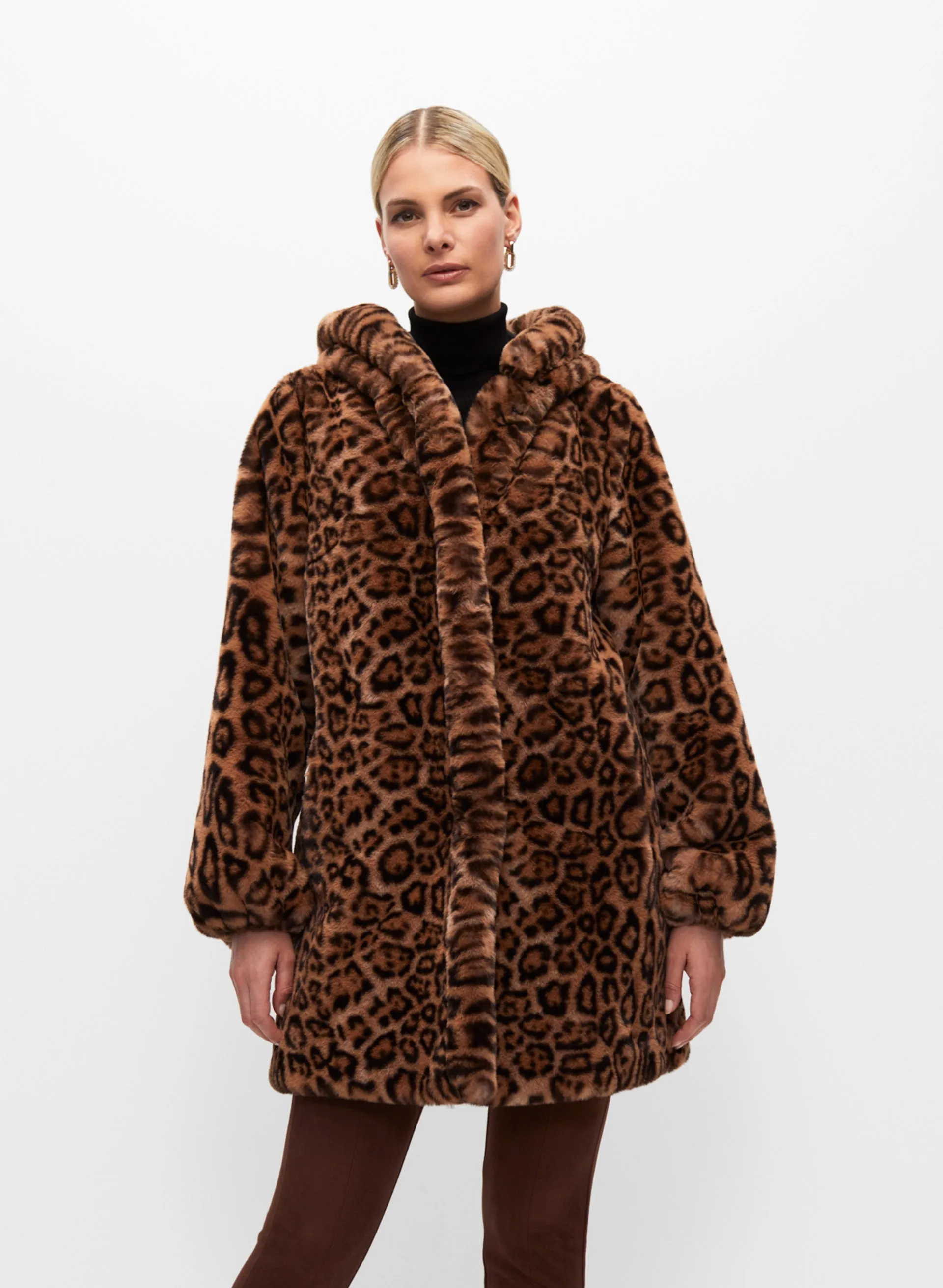 Leopard Print Faux Fur Coat sold by Melanie Lyne