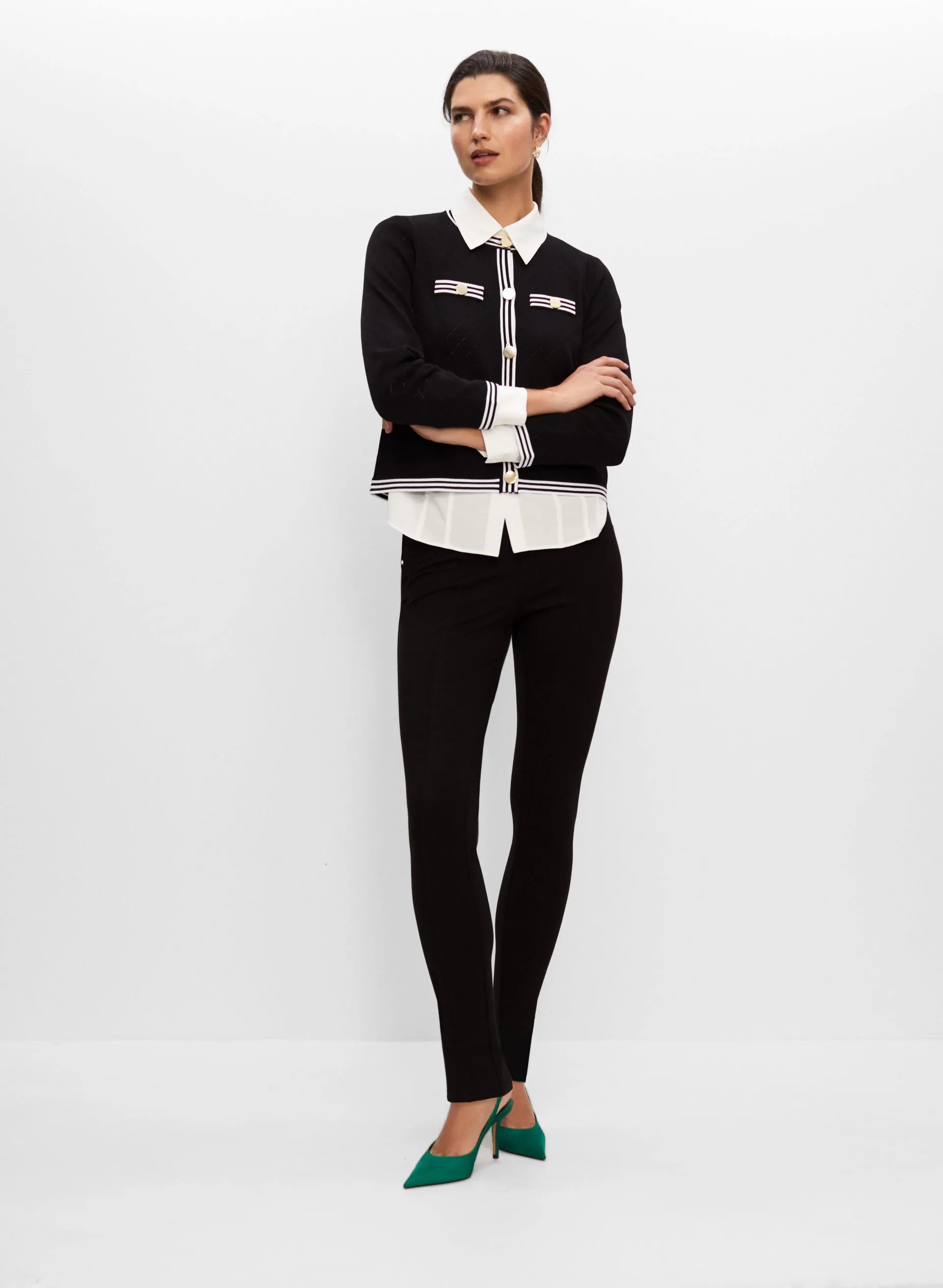 Rivet Detail Kayla Leggings sold by Melanie Lyne product image thumbnail 3