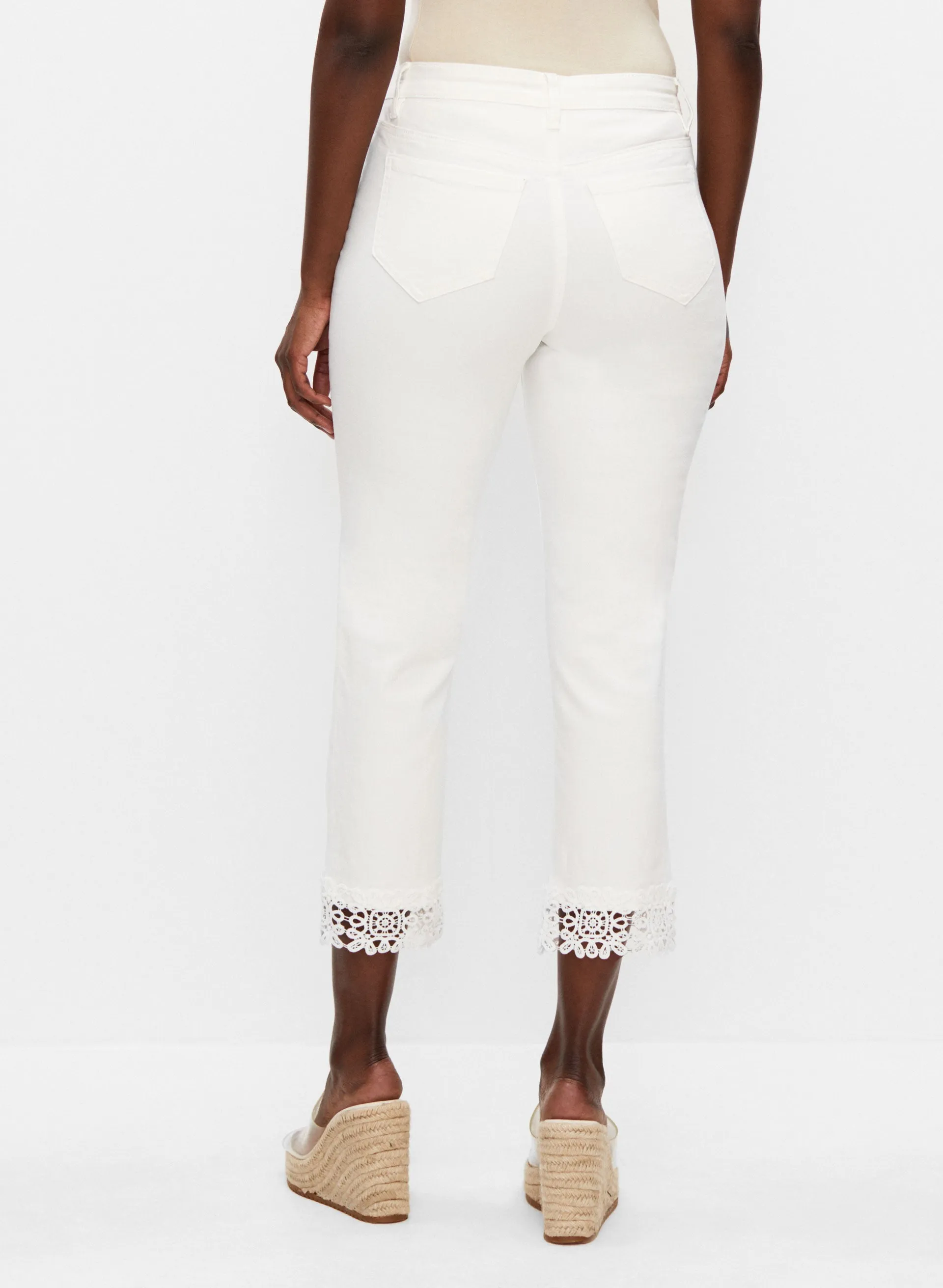 Lace Hem Denim Capris sold by Melanie Lyne product image thumbnail 2