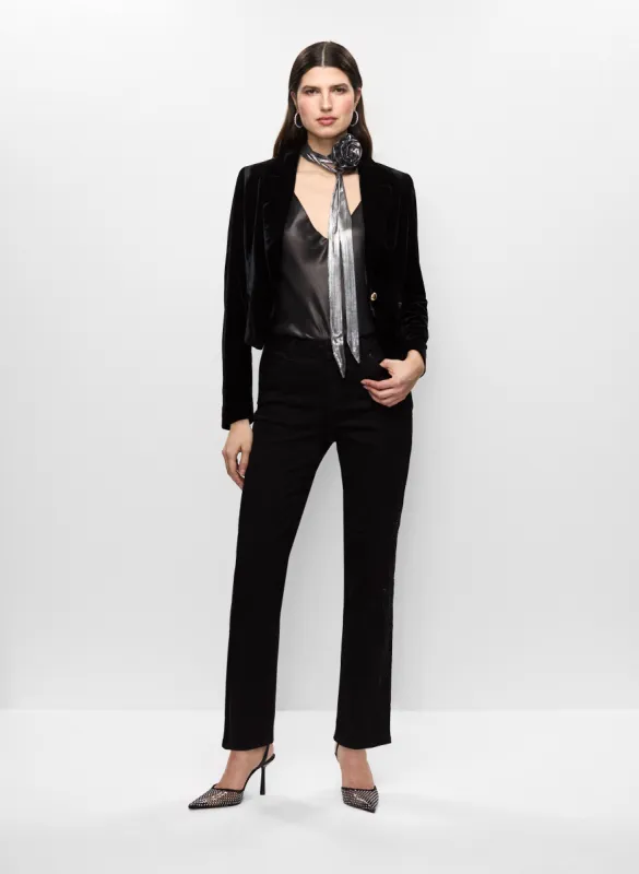 Velvet Jacket & Straight Leg Pants sold by Melanie Lyne
