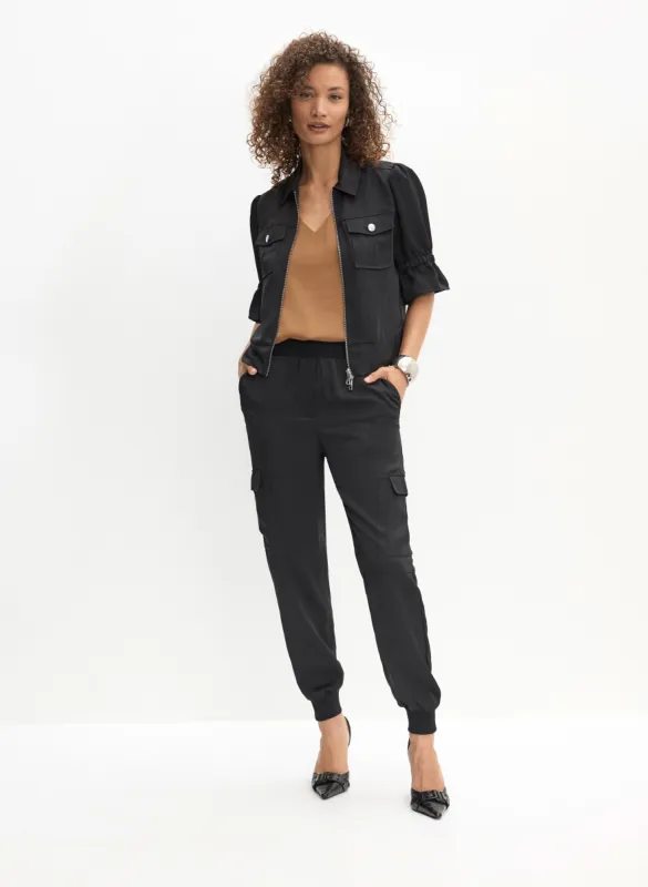 Short Sleeve Jacket & Cargo Jogger Pants sold by Melanie Lyne