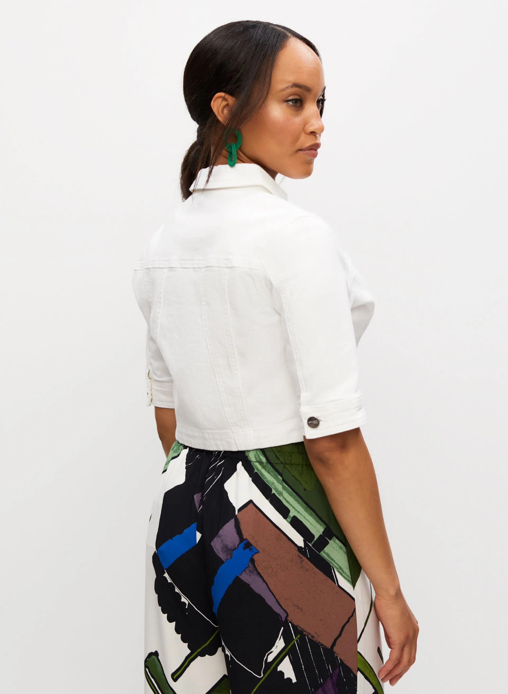 Cropped Denim Jacket sold by Melanie Lyne product image thumbnail 2