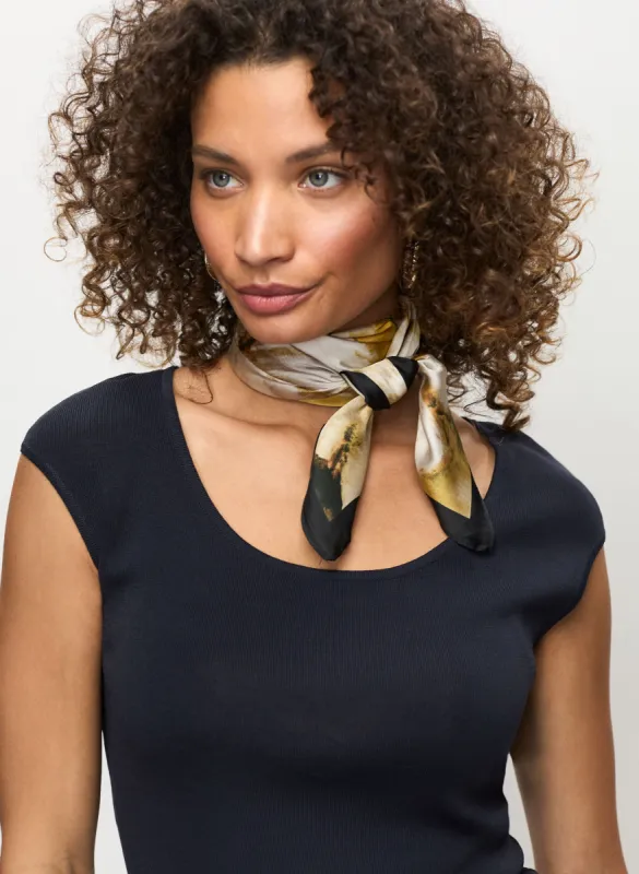 Floral Motif Square Scarf sold by Melanie Lyne