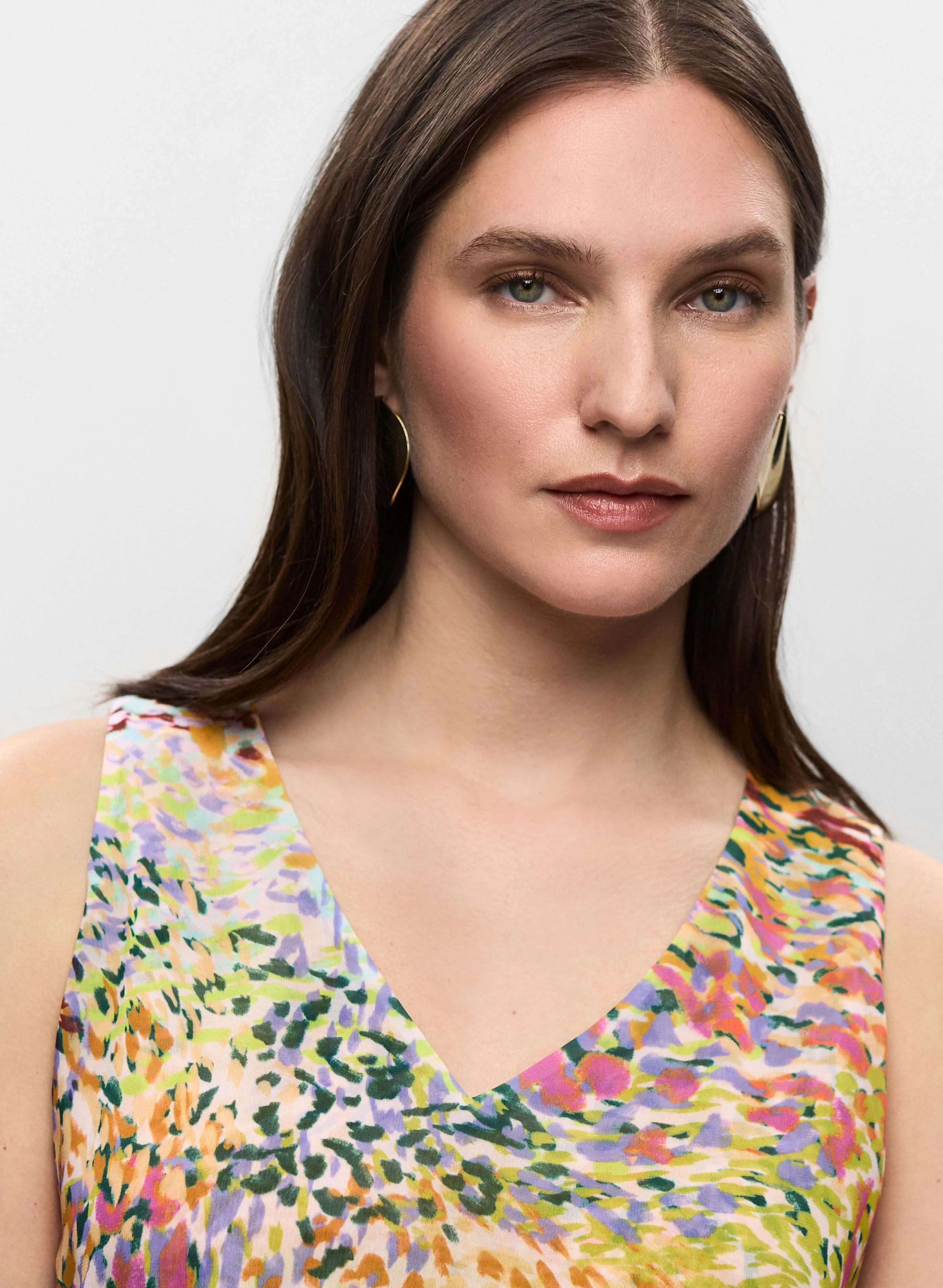 Abstract Print Sleeveless Blouse sold by Melanie Lyne product image thumbnail 2