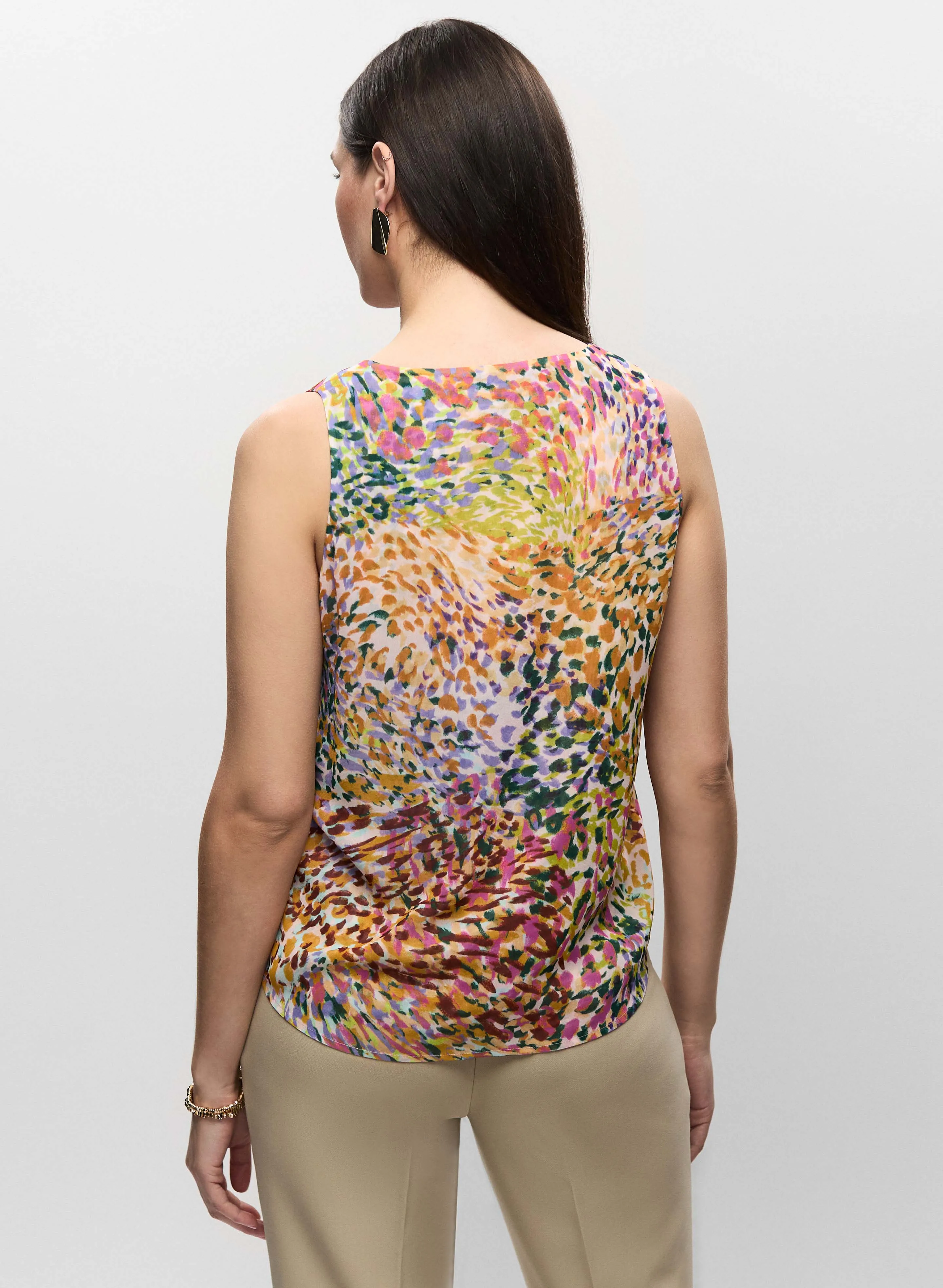Abstract Print Sleeveless Blouse sold by Melanie Lyne product image thumbnail 4