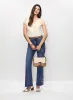 Embroidered Hem Flare Leg Jeans sold by Melanie Lyne