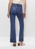 Embroidered Hem Flare Leg Jeans sold by Melanie Lyne